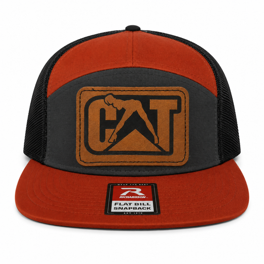 CAT Equipment Leather Patch Hat