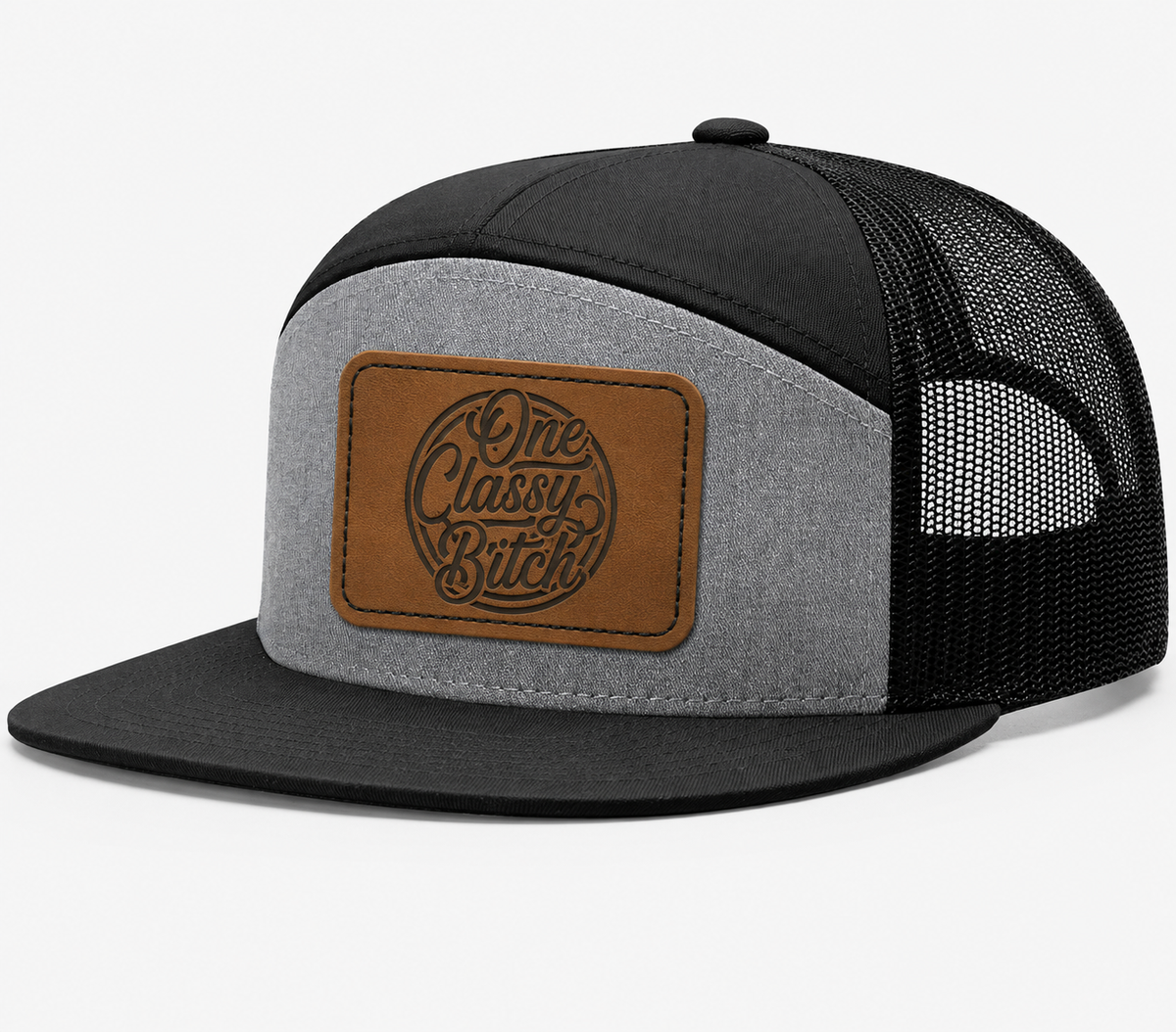 One Classy Bitch Leather Patch Hat