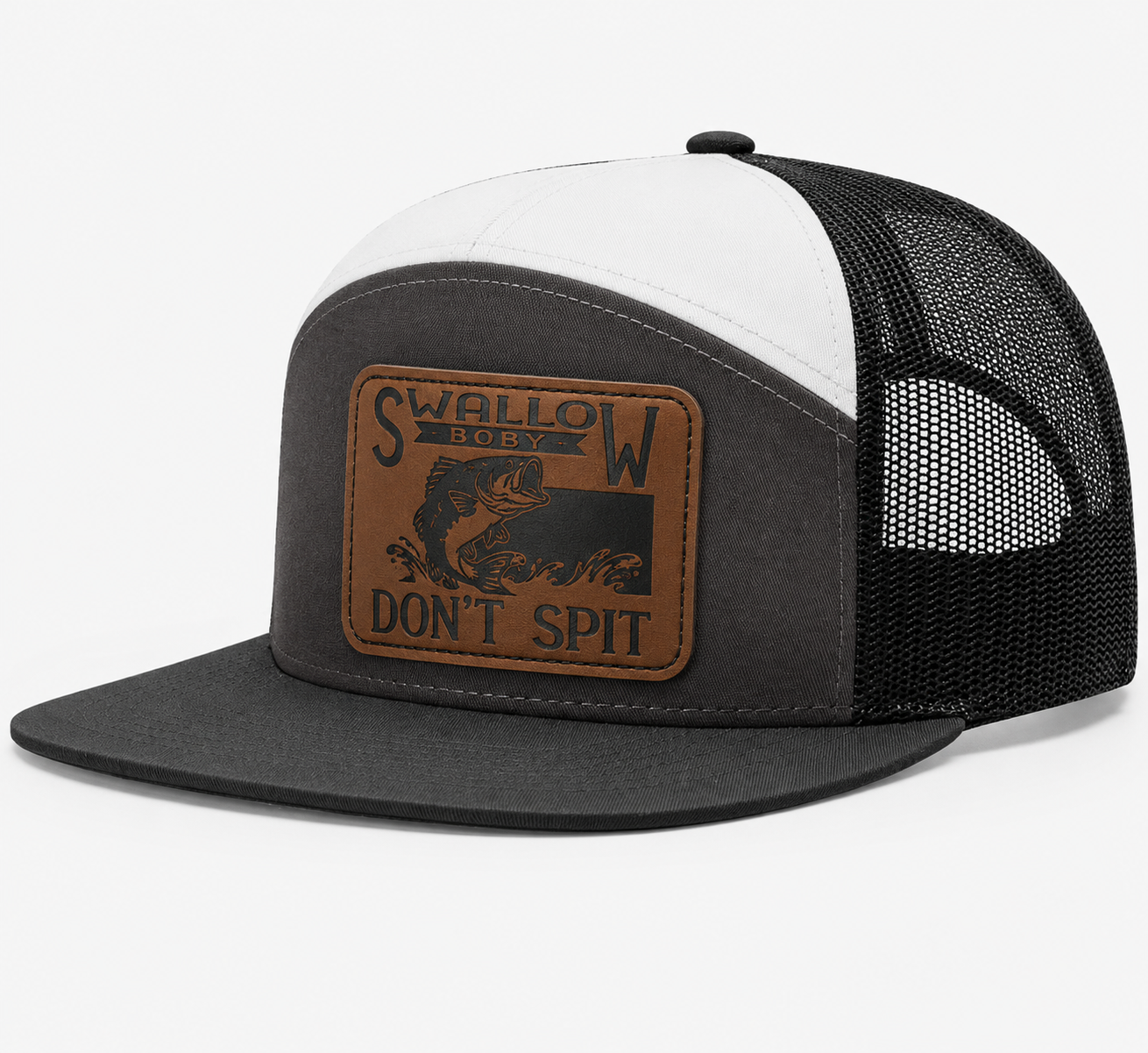 Swallow Baby Don't Spit Leather Patch Hat