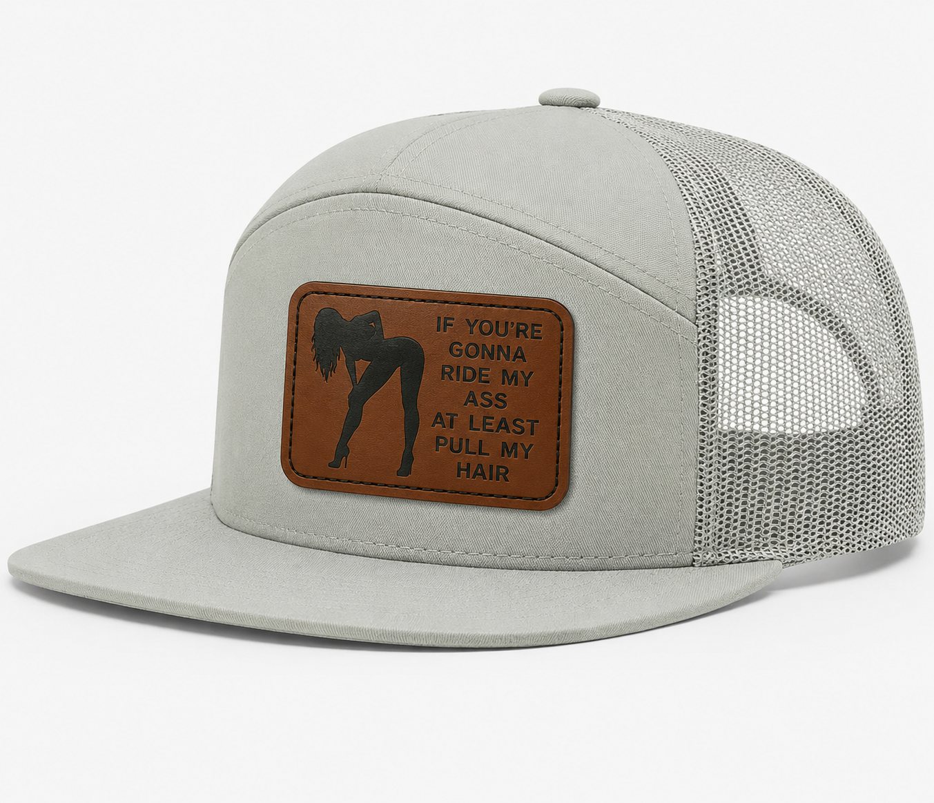 Ride My Ass, Pull My Hair Leather Patch Hat