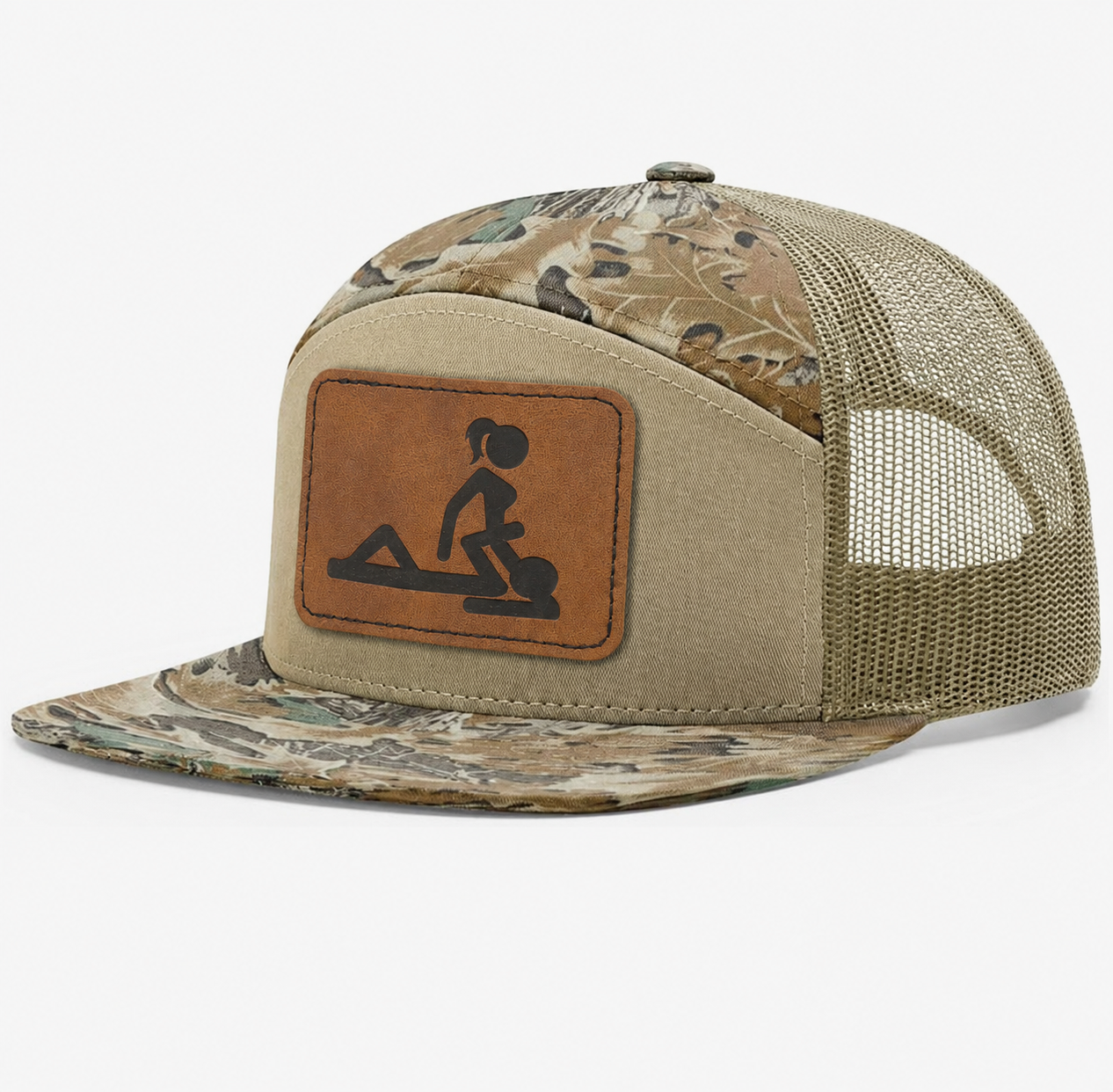 Ride My Face Leather Patch Hat