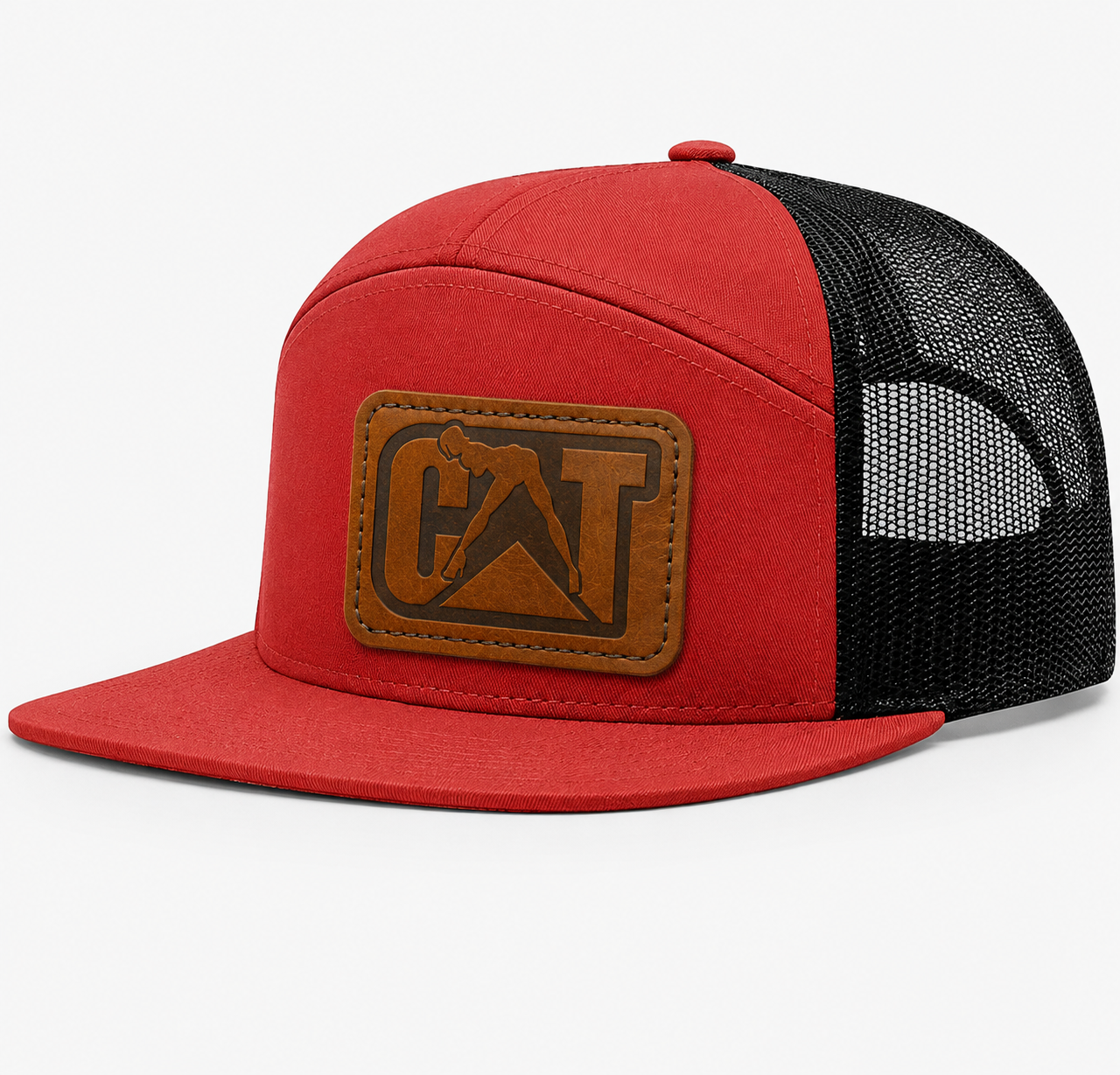 CAT Equipment Leather Patch Hat