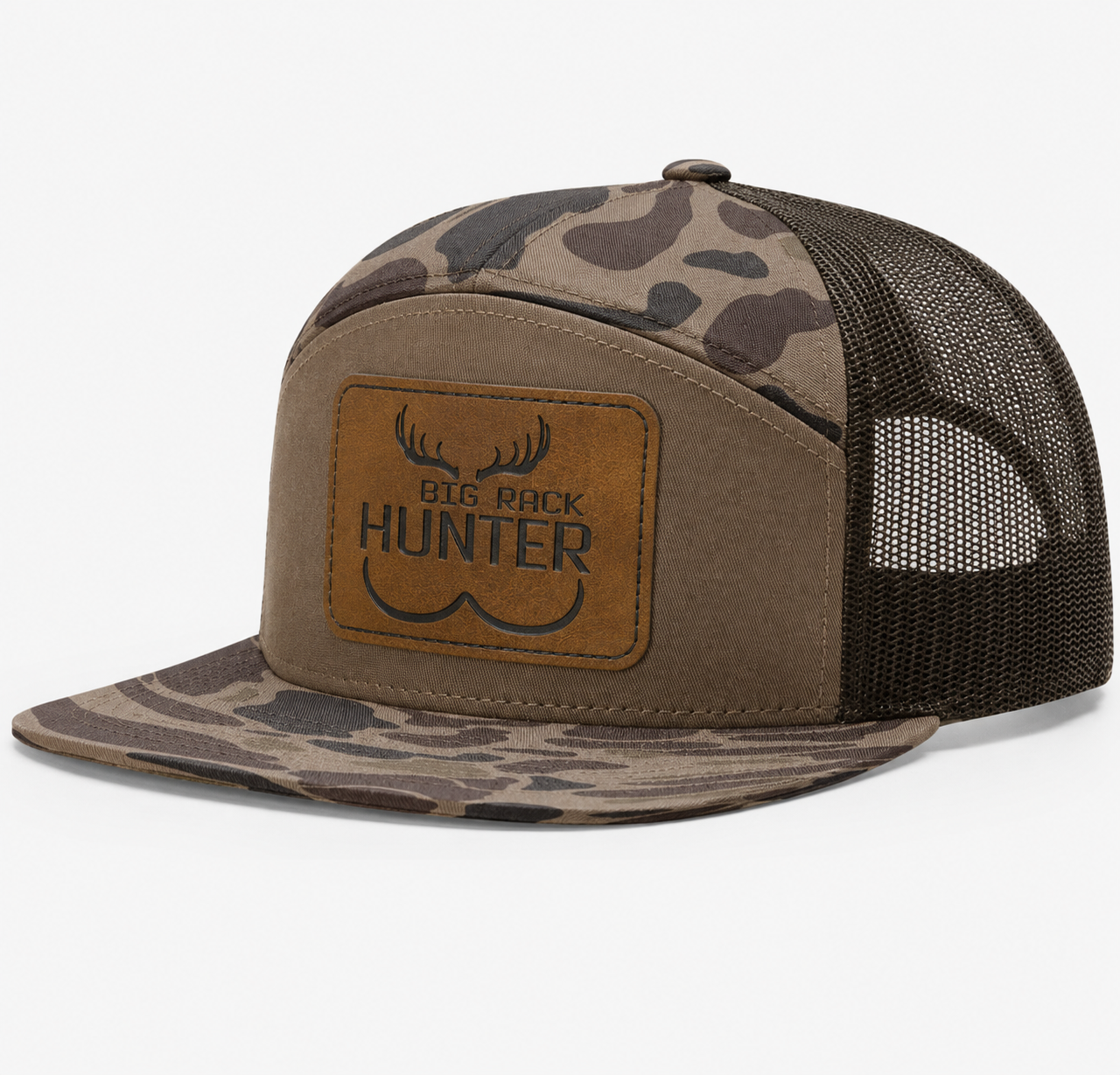 Big Rack Hunter Leather Patch Hat