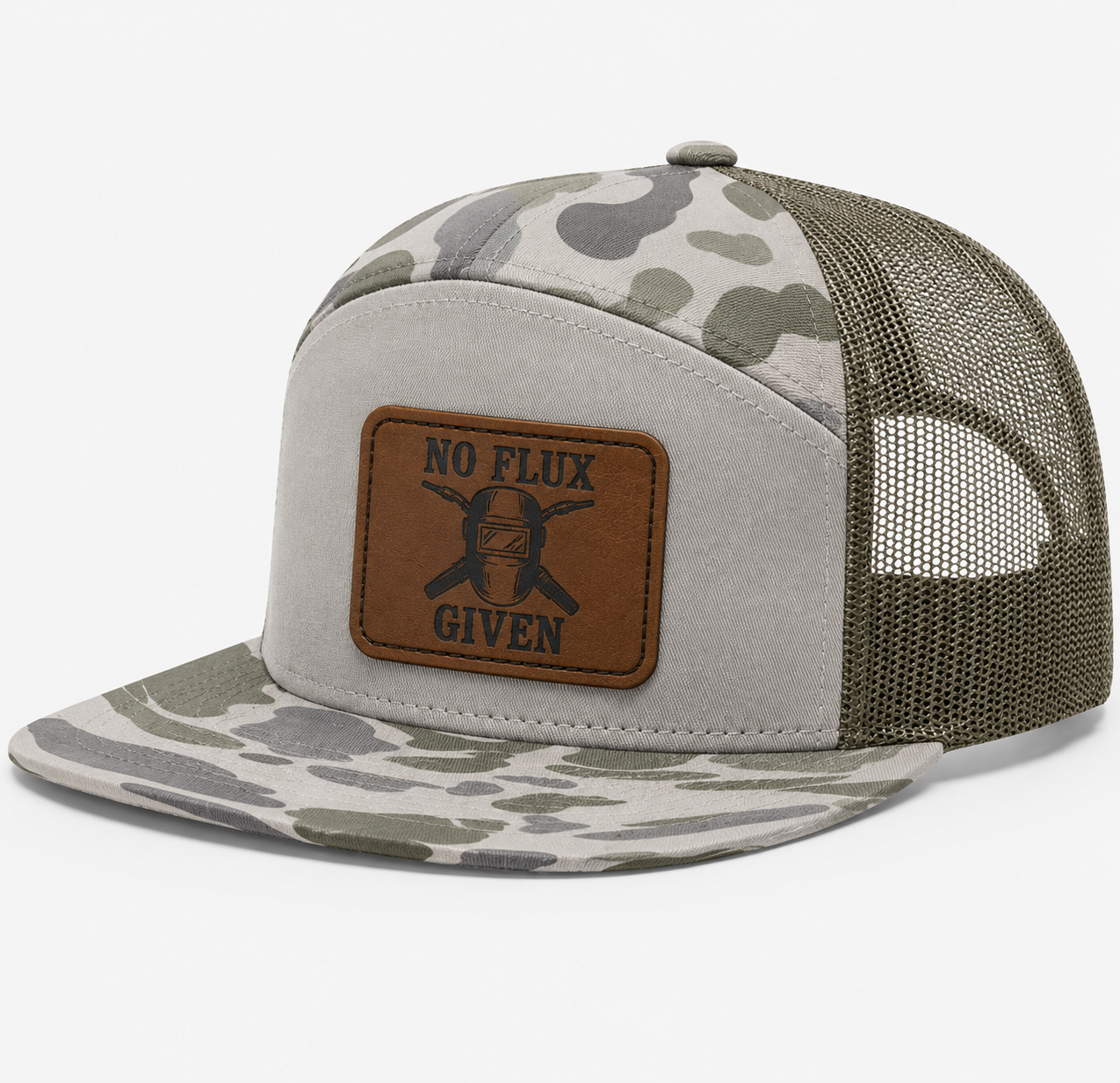 No Flux Given Leather Patch Hat