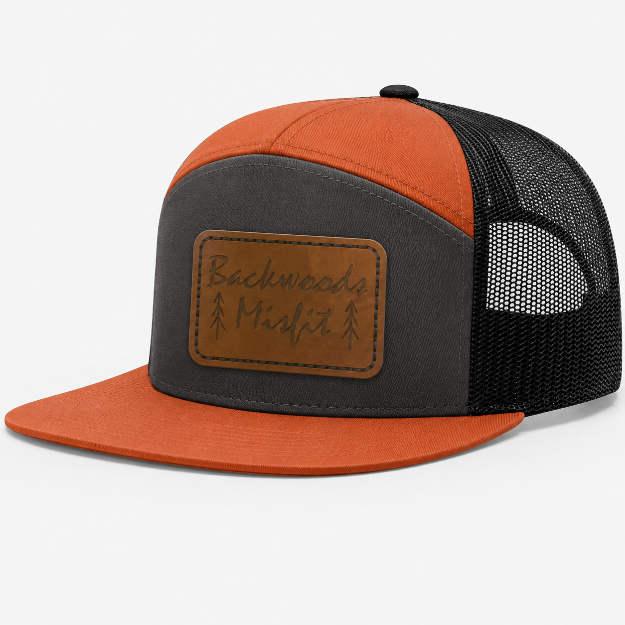 Backwoods Misfit Leather Patch Hat