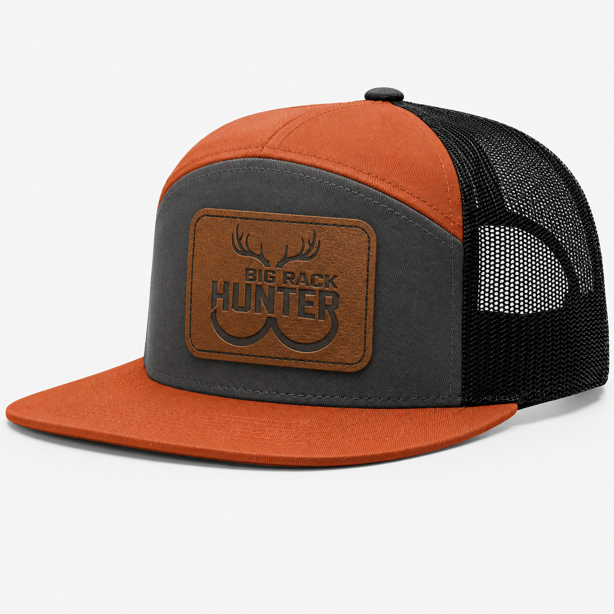 Big Rack Hunter Leather Patch Hat