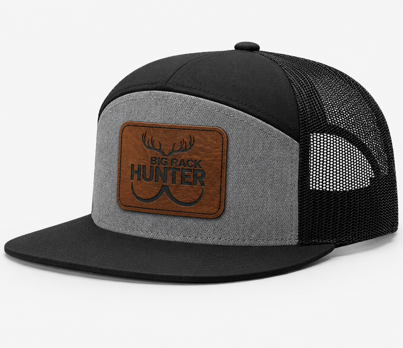 Big Rack Hunter Leather Patch Hat