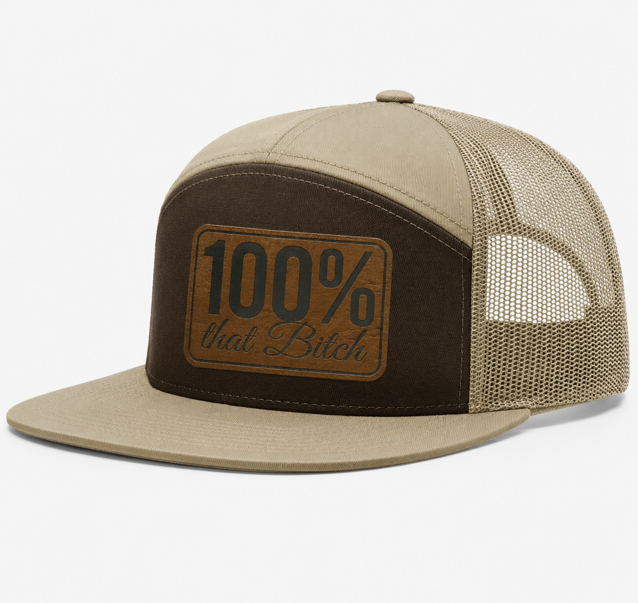 100% Percent That Bitch Leather Patch Hat