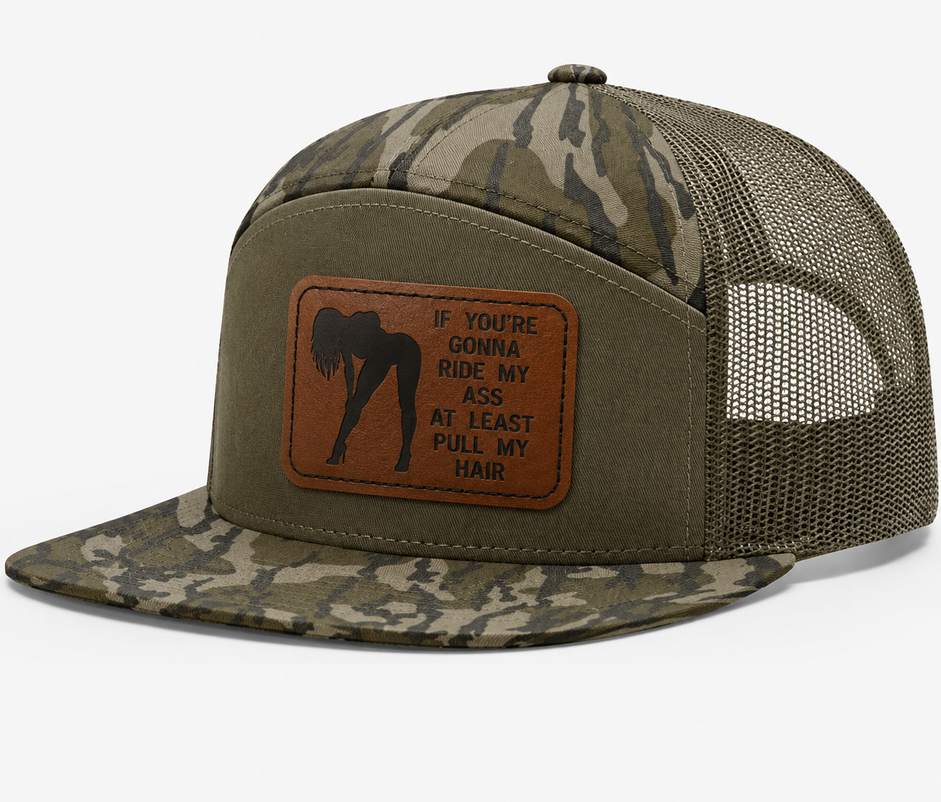 Ride My Ass, Pull My Hair Leather Patch Hat