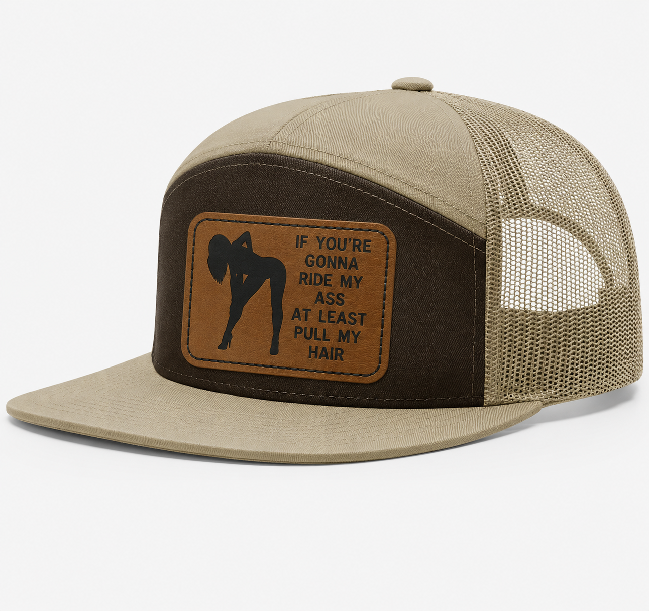 Ride My Ass, Pull My Hair Leather Patch Hat