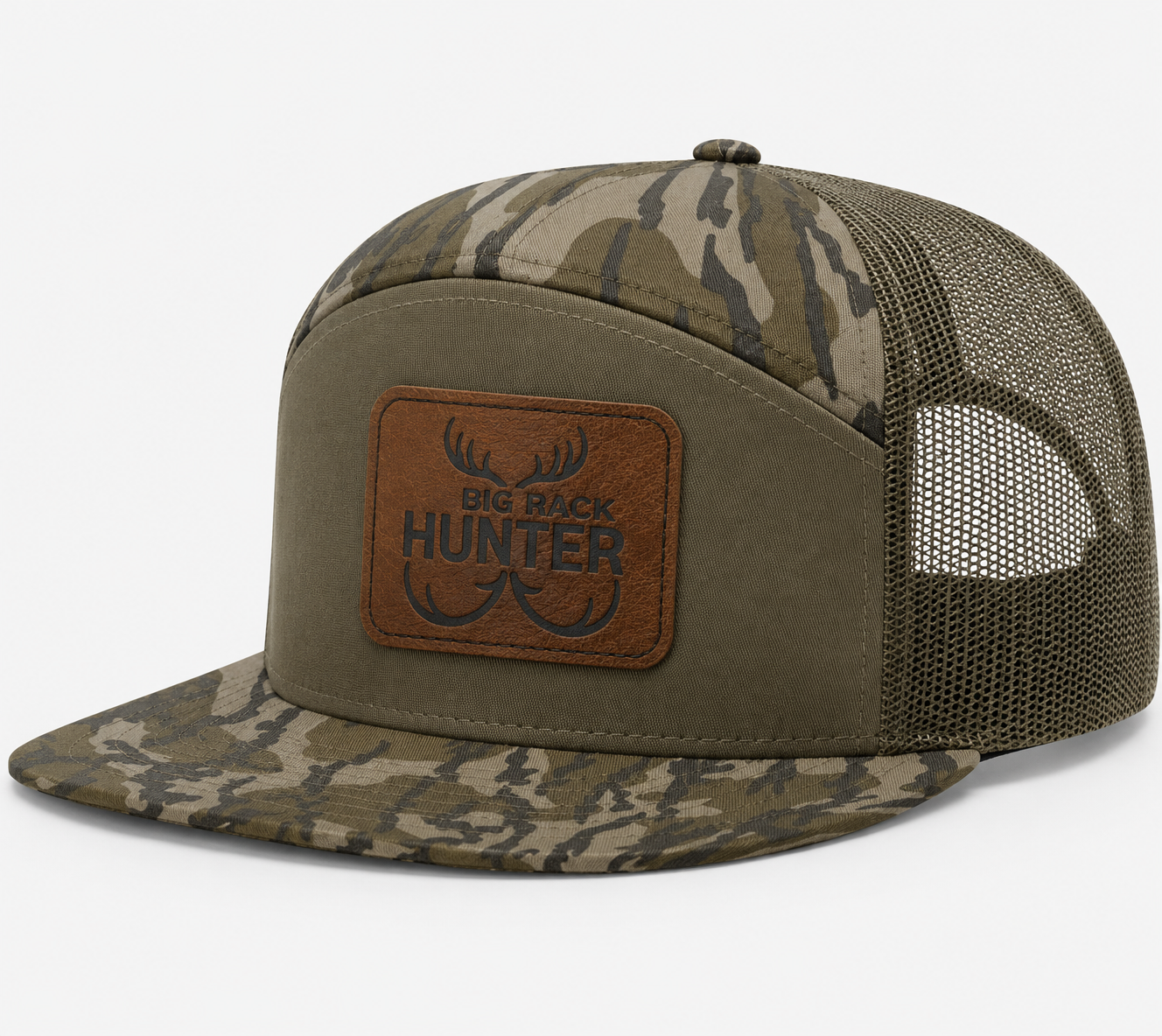 Big Rack Hunter Leather Patch Hat