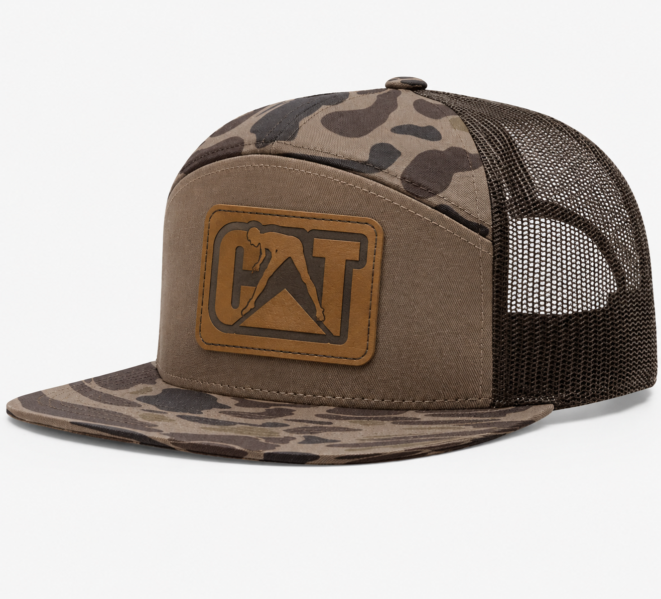 CAT Equipment Leather Patch Hat