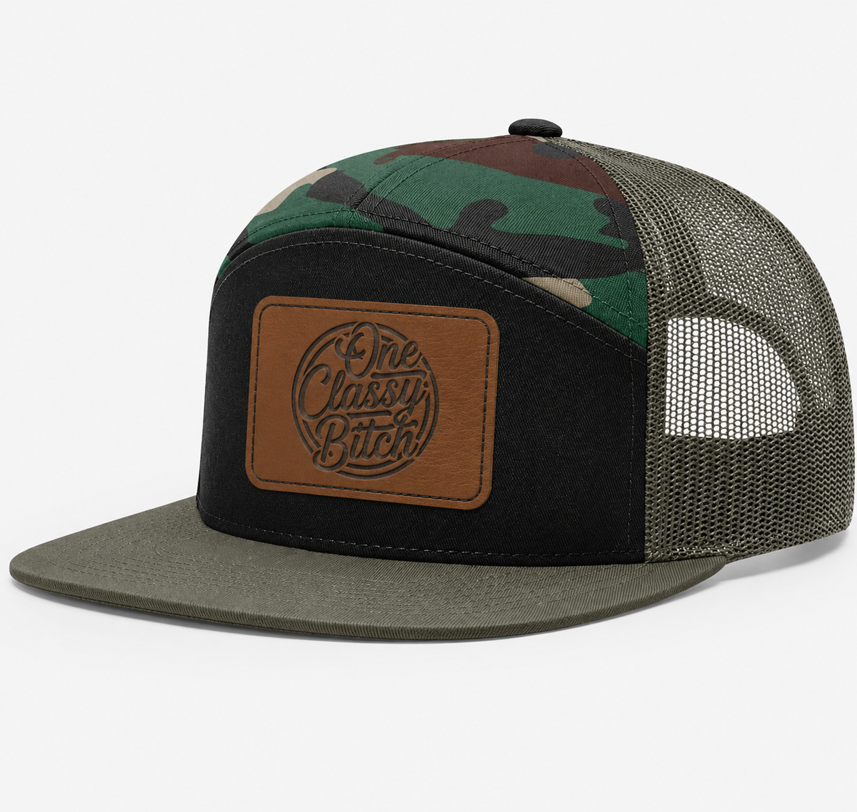 One Classy Bitch Leather Patch Hat