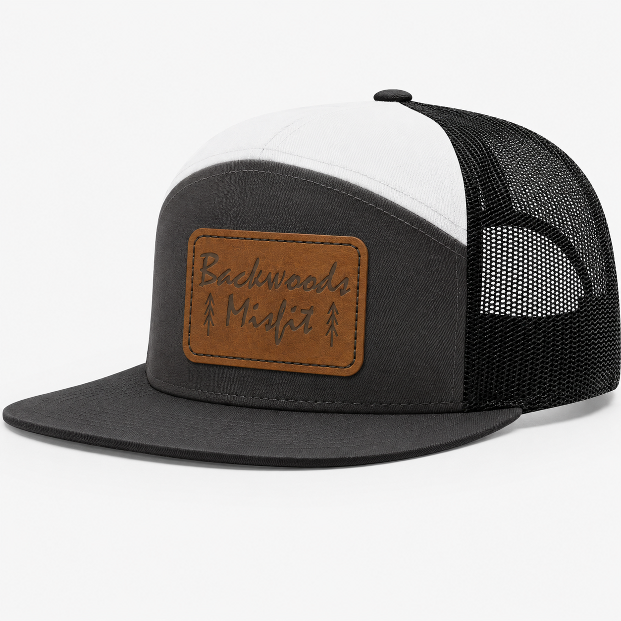 Backwoods Misfit Leather Patch Hat
