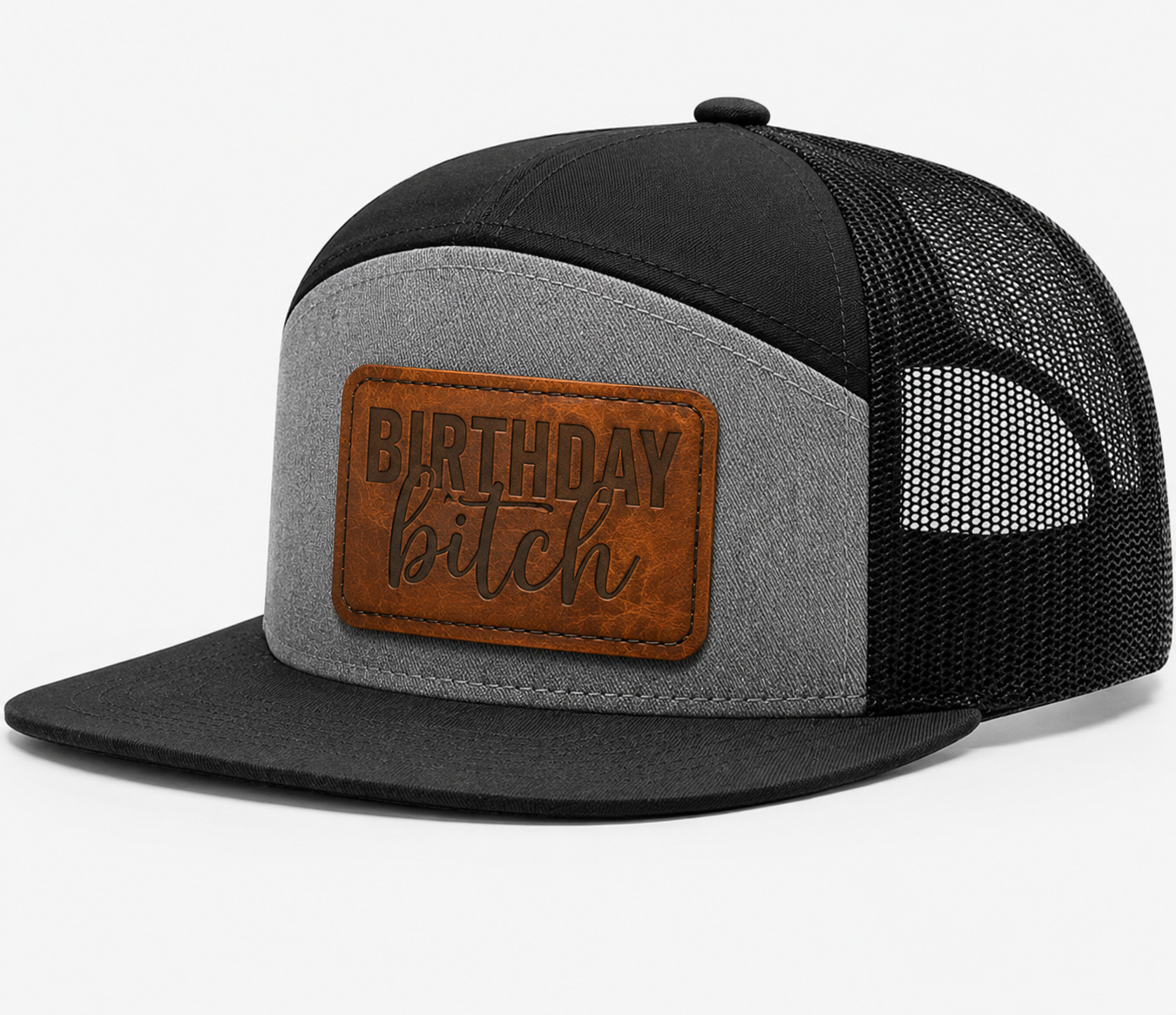 Birthday Bitch Leather Patch Hat