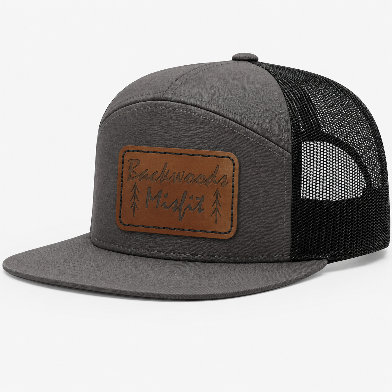 Backwoods Misfit Leather Patch Hat