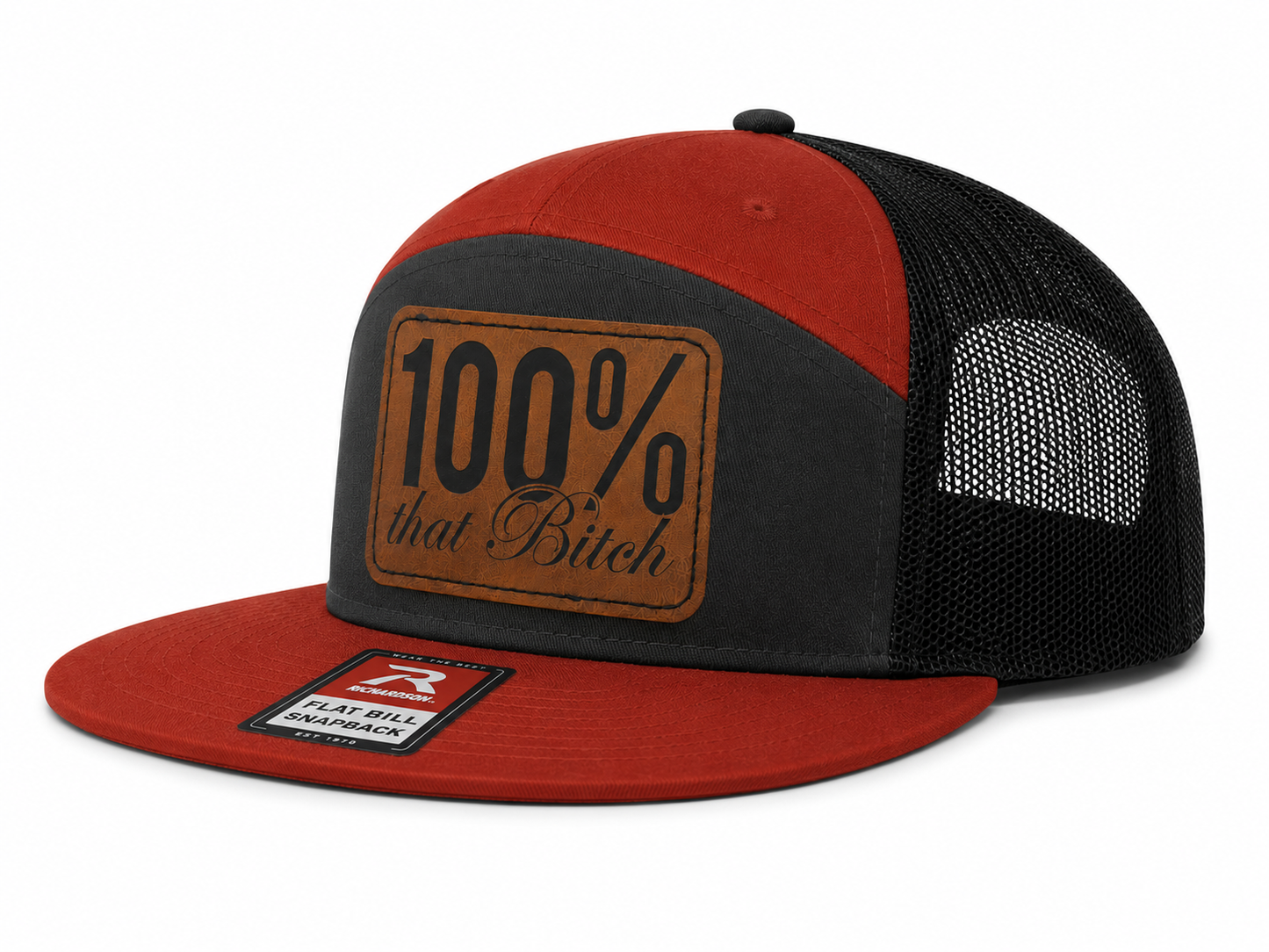 100% Percent That Bitch Leather Patch Hat