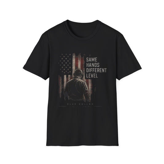 Same Hands Different Level Patriotic Veteran - T Shirt