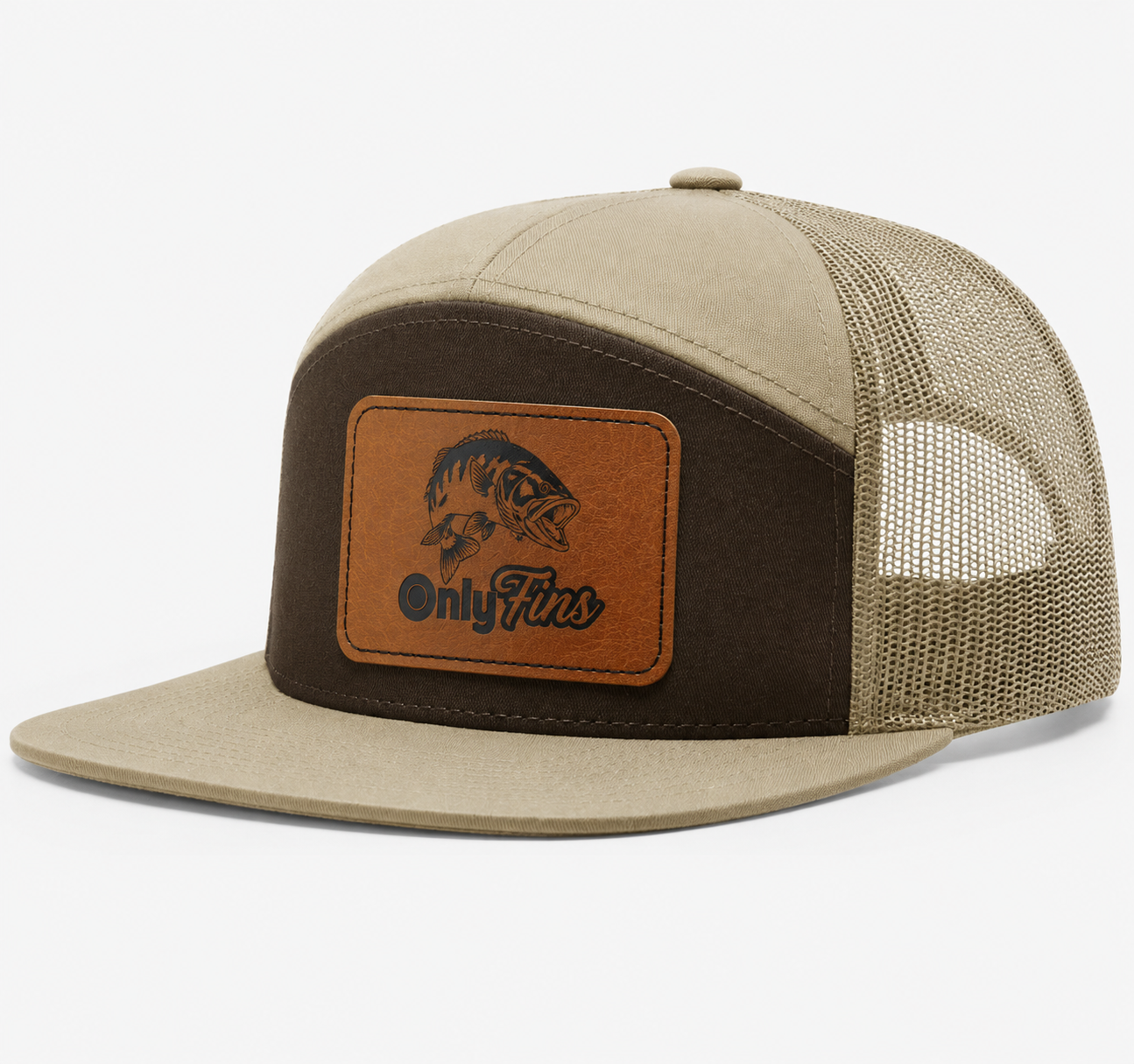 Only Fins Leather Patch Hat