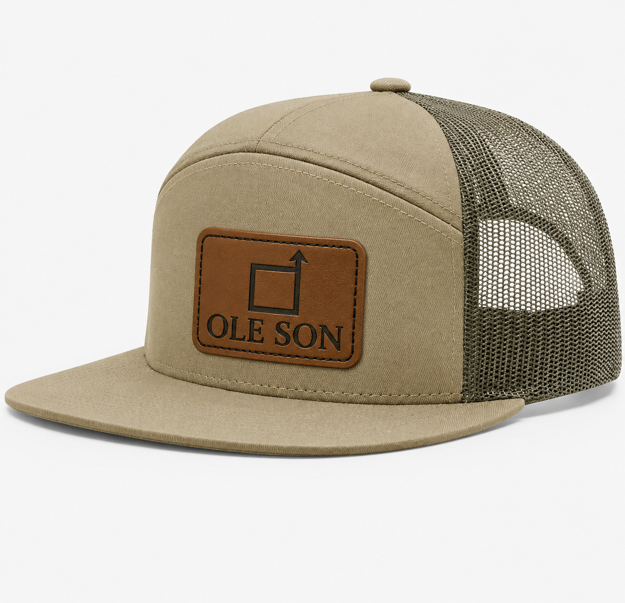Square Up Ole Son Leather Patch Hat