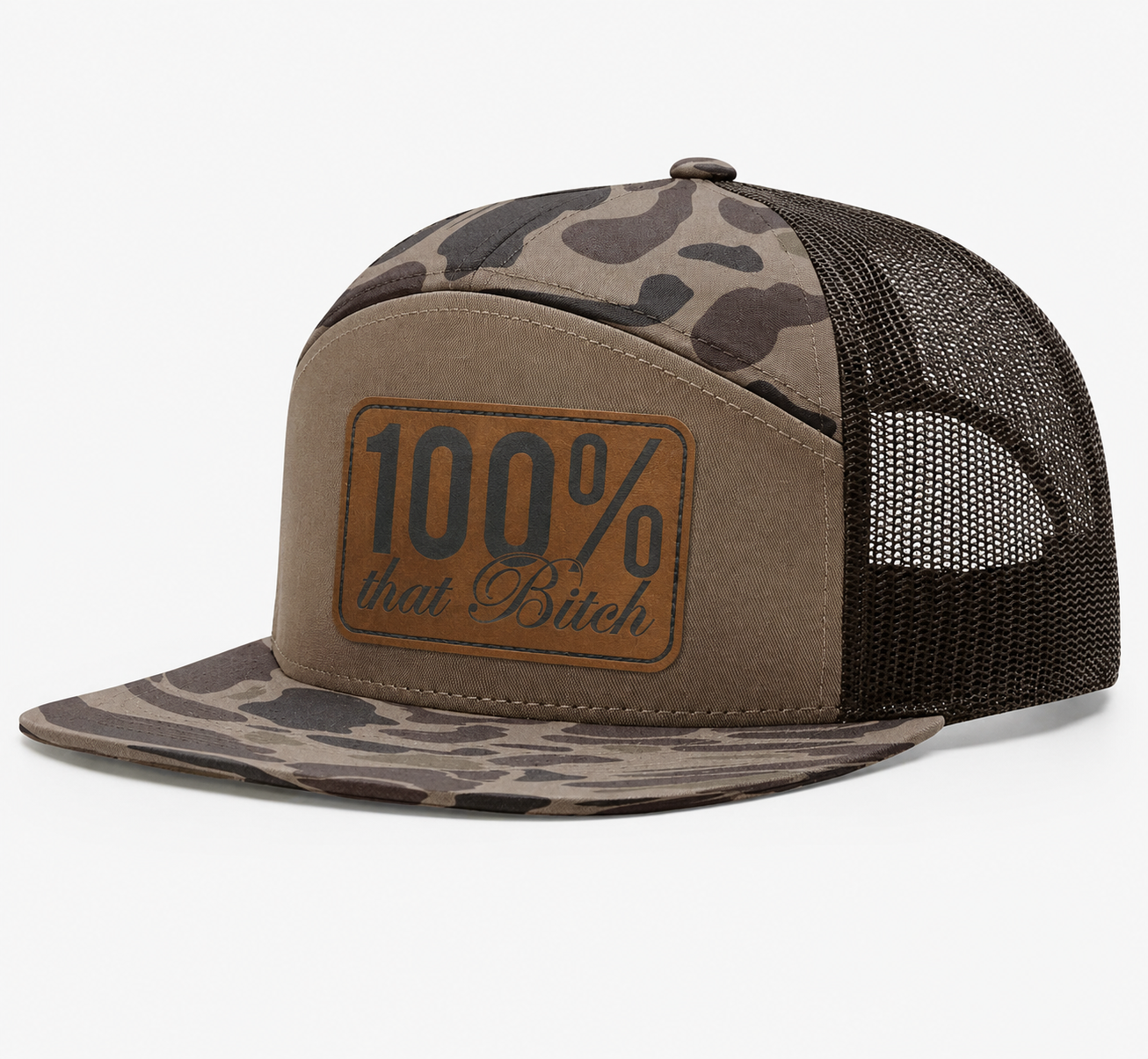 100% Percent That Bitch Leather Patch Hat