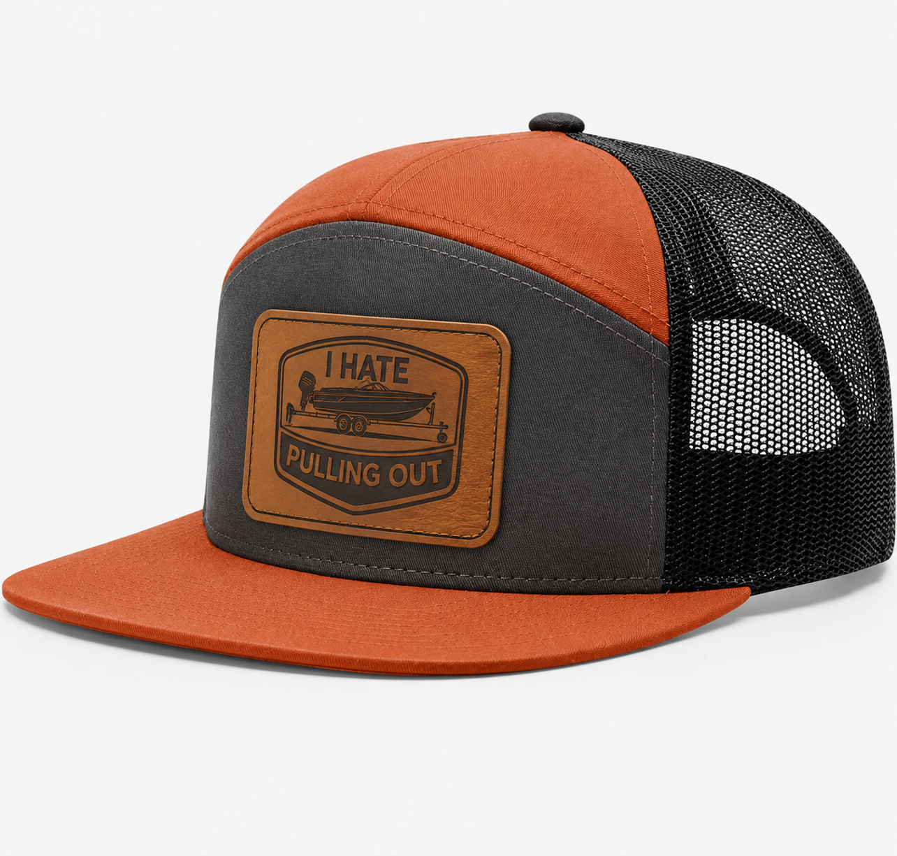 I Hate Pulling Out Leather Patch Hat