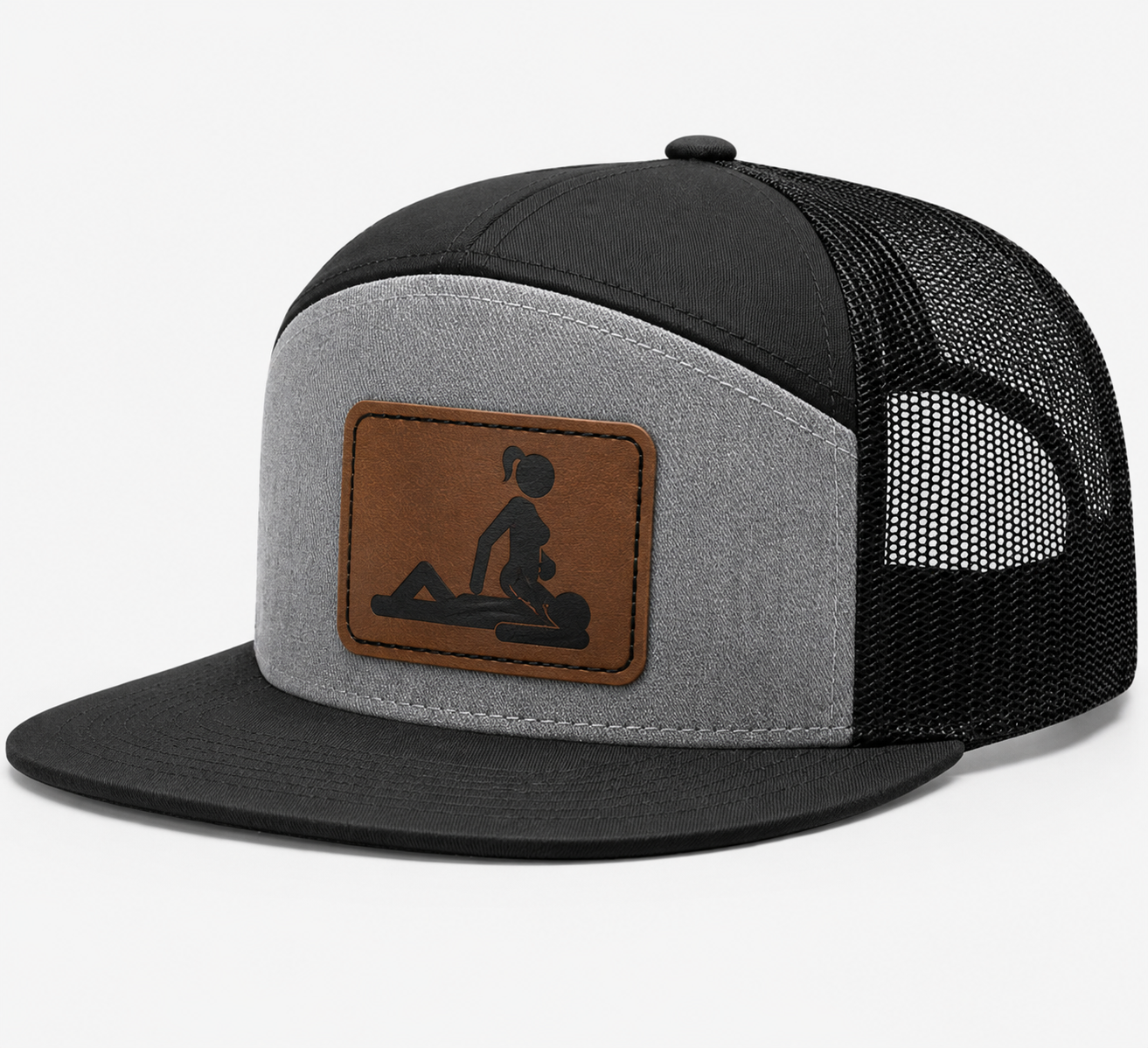 Ride My Face Leather Patch Hat