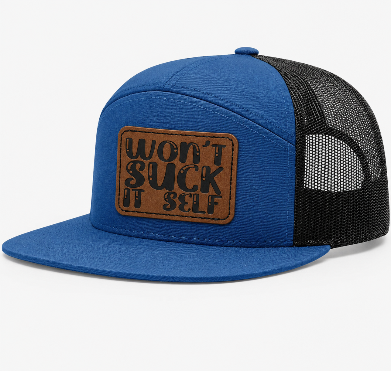 Wont Suck Itself Leather Patch Hat