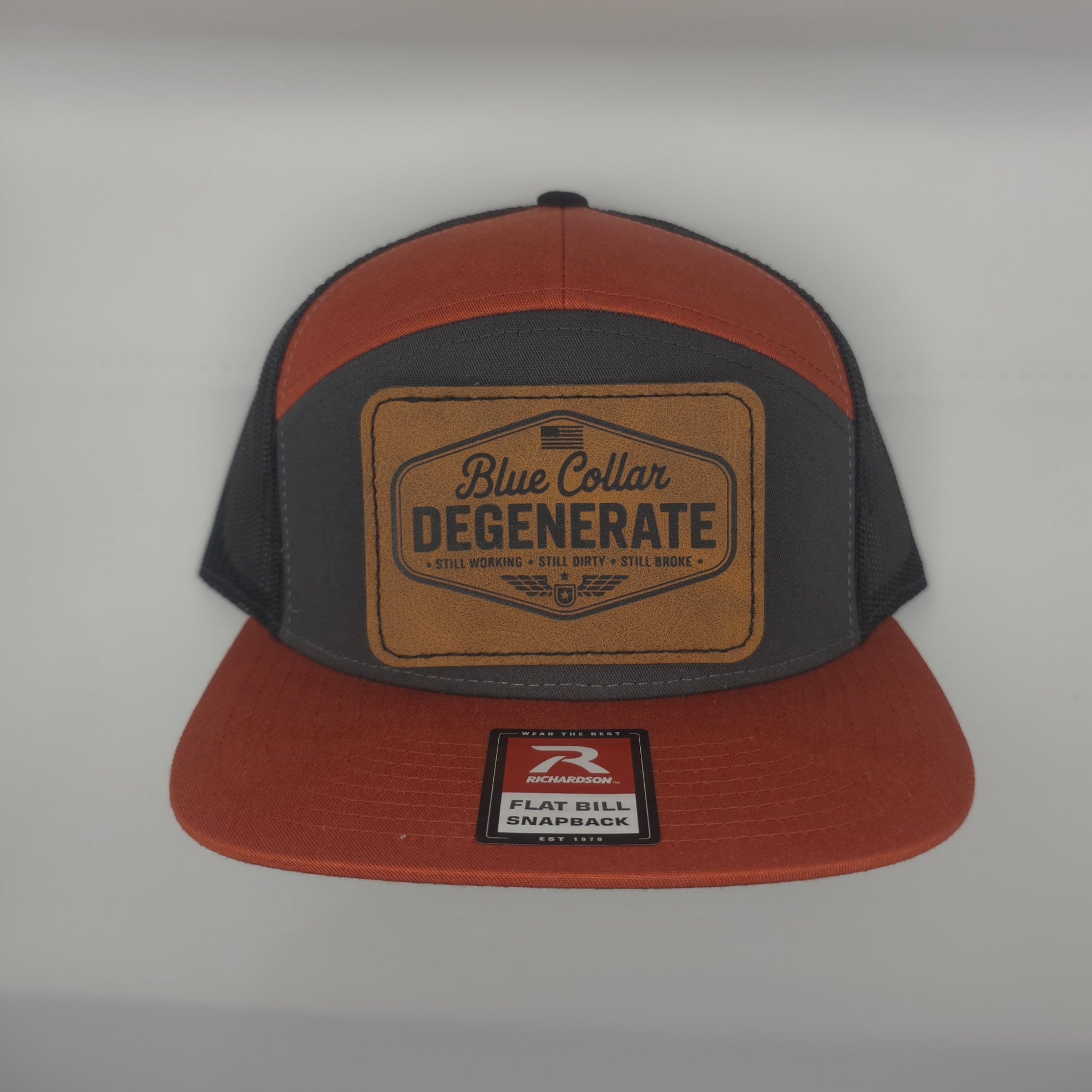 Blue Collar Degenerate Leather Patch Snapback