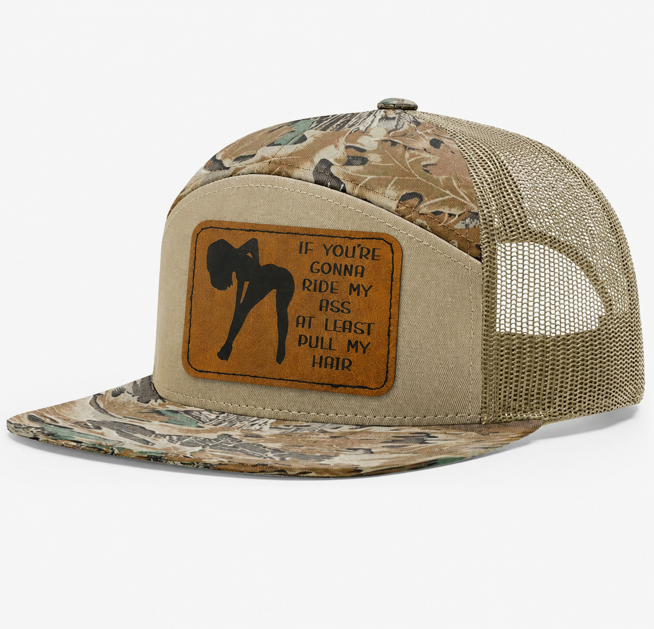 Ride My Ass, Pull My Hair Leather Patch Hat