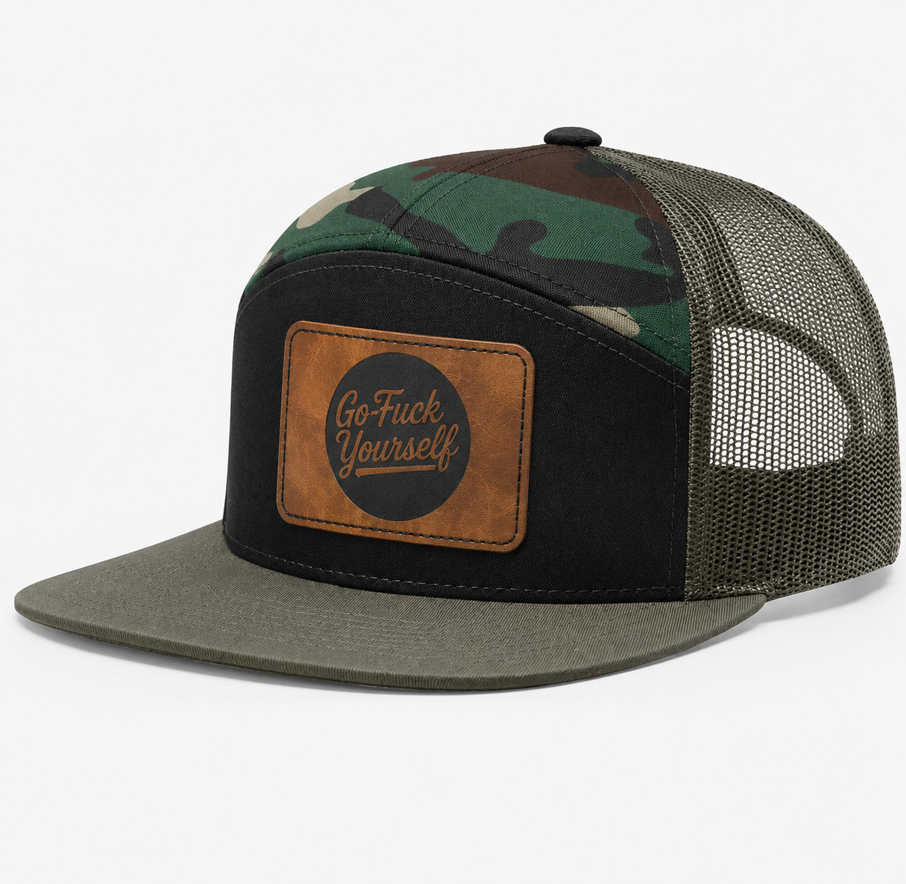 Go Fuck Your Self Leather Patch Hat