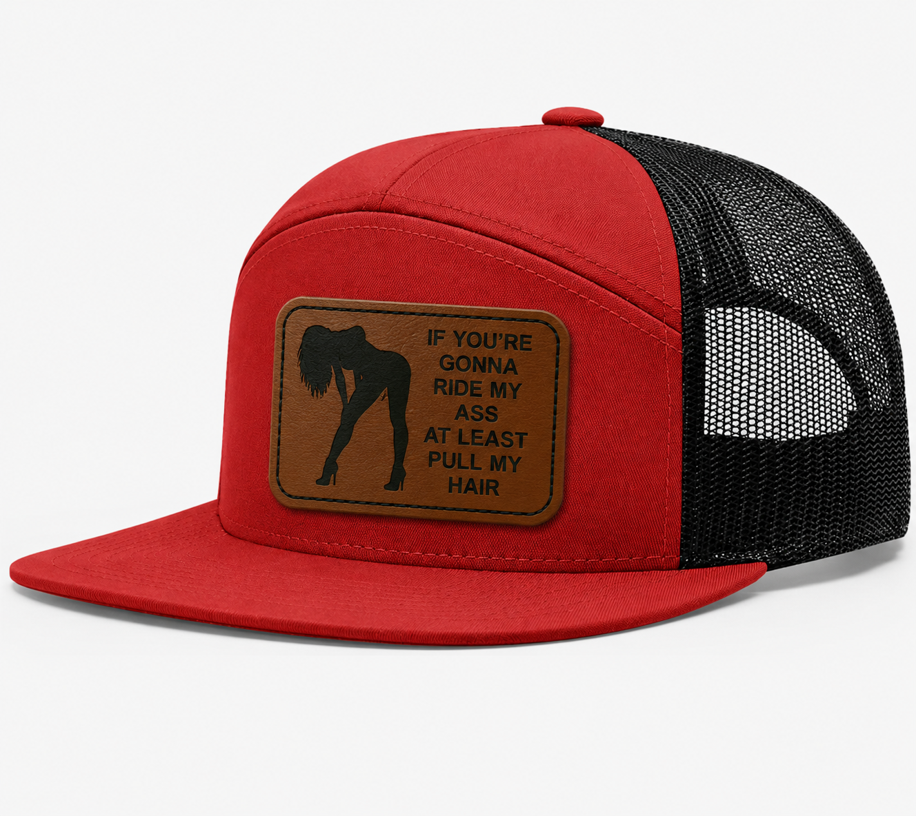 Ride My Ass, Pull My Hair Leather Patch Hat