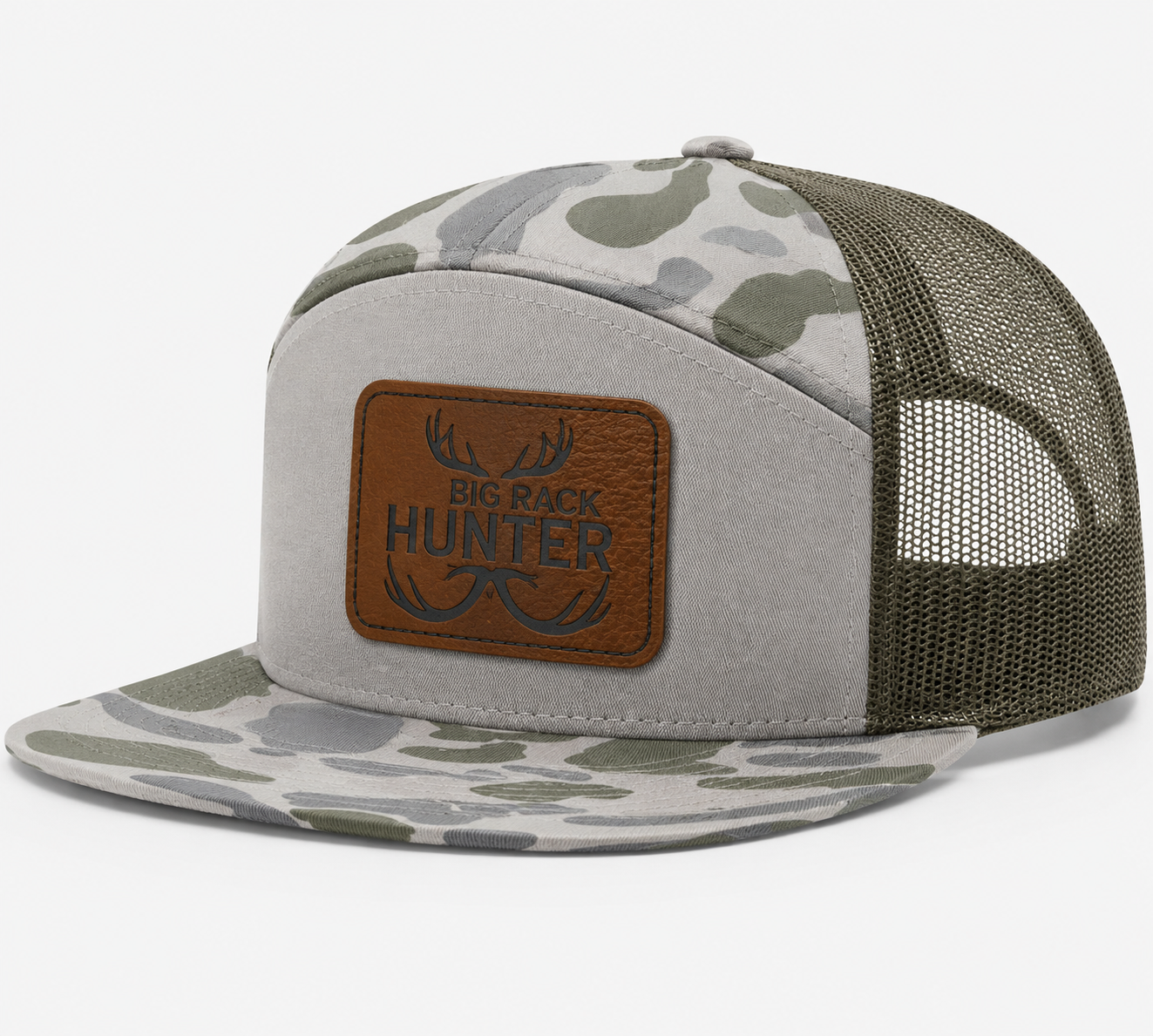 Big Rack Hunter Leather Patch Hat