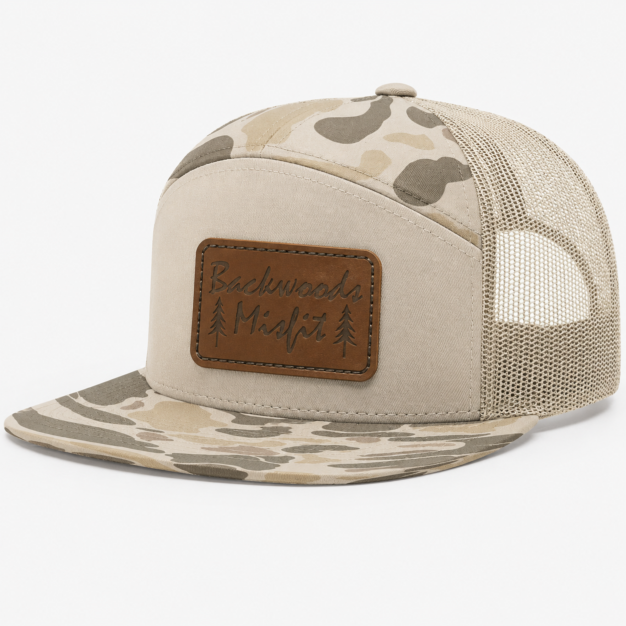 Backwoods Misfit Leather Patch Hat