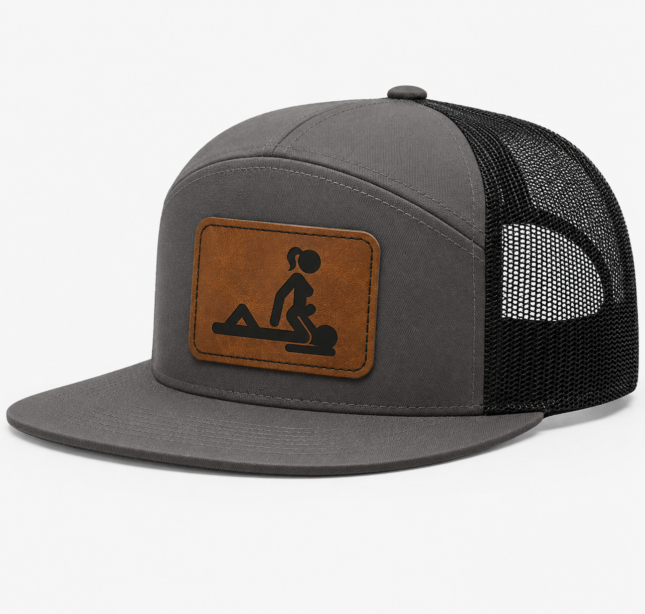 Ride My Face Leather Patch Hat
