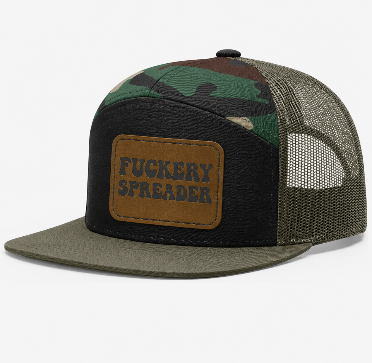 Fuckery Spreader Leather Patch Hat