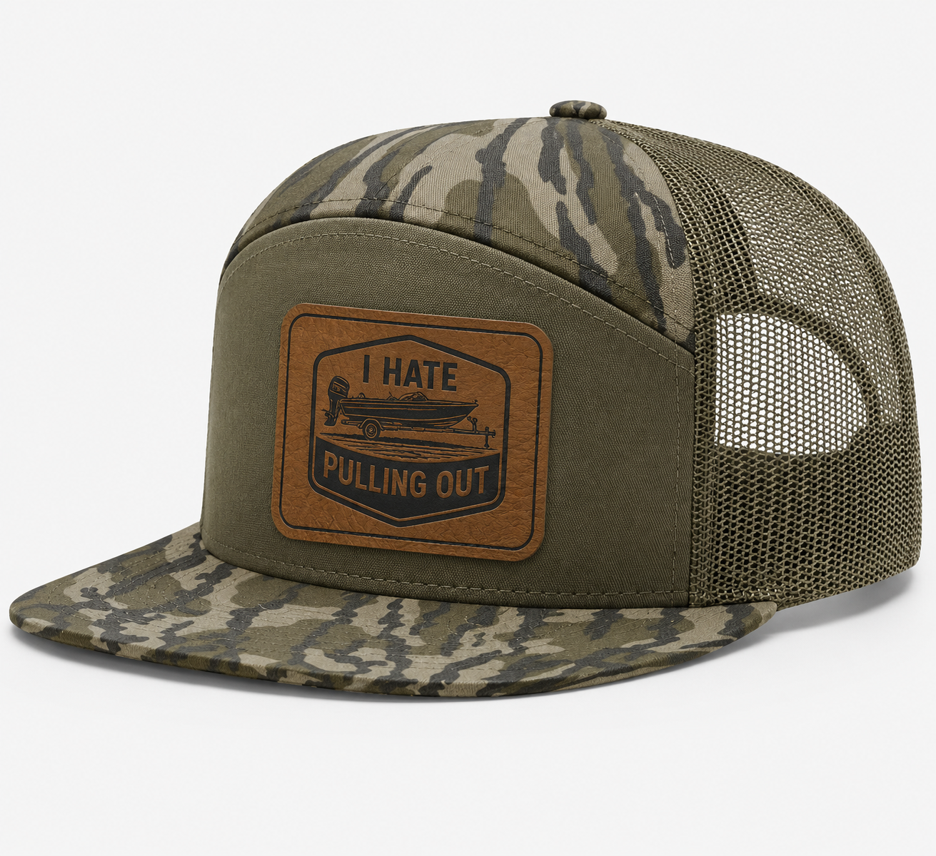 I Hate Pulling Out Leather Patch Hat