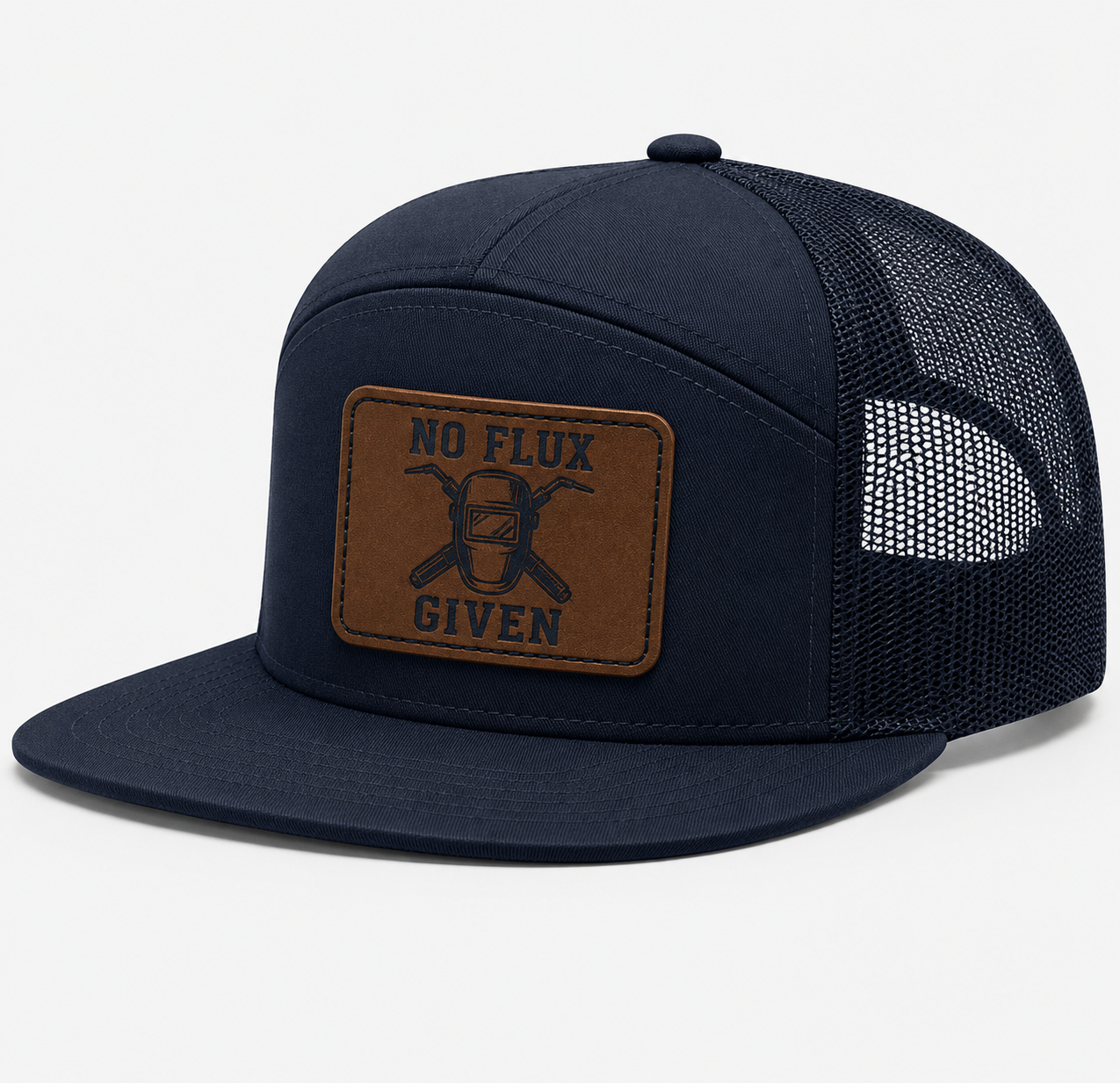 No Flux Given Leather Patch Hat