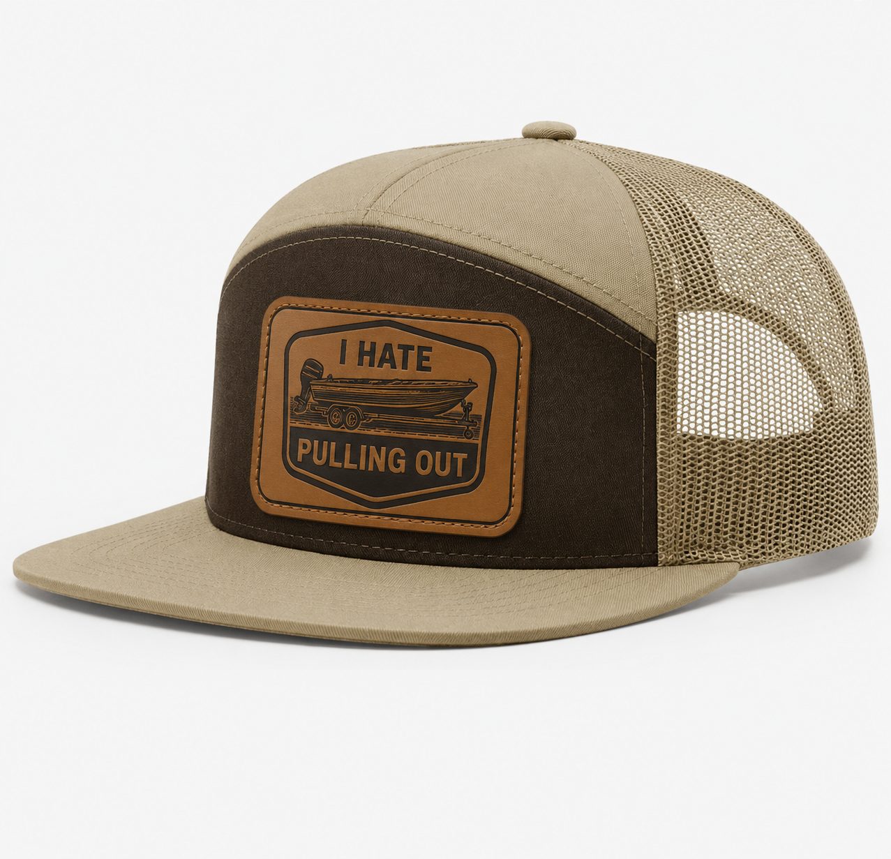I Hate Pulling Out Leather Patch Hat