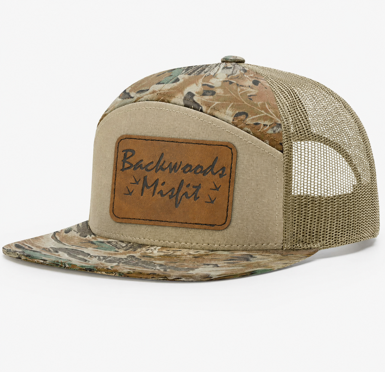 Backwoods Misfit Leather Patch Hat