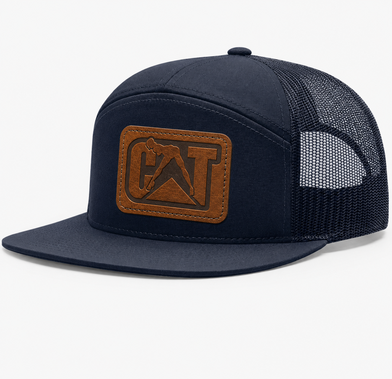 CAT Equipment Leather Patch Hat