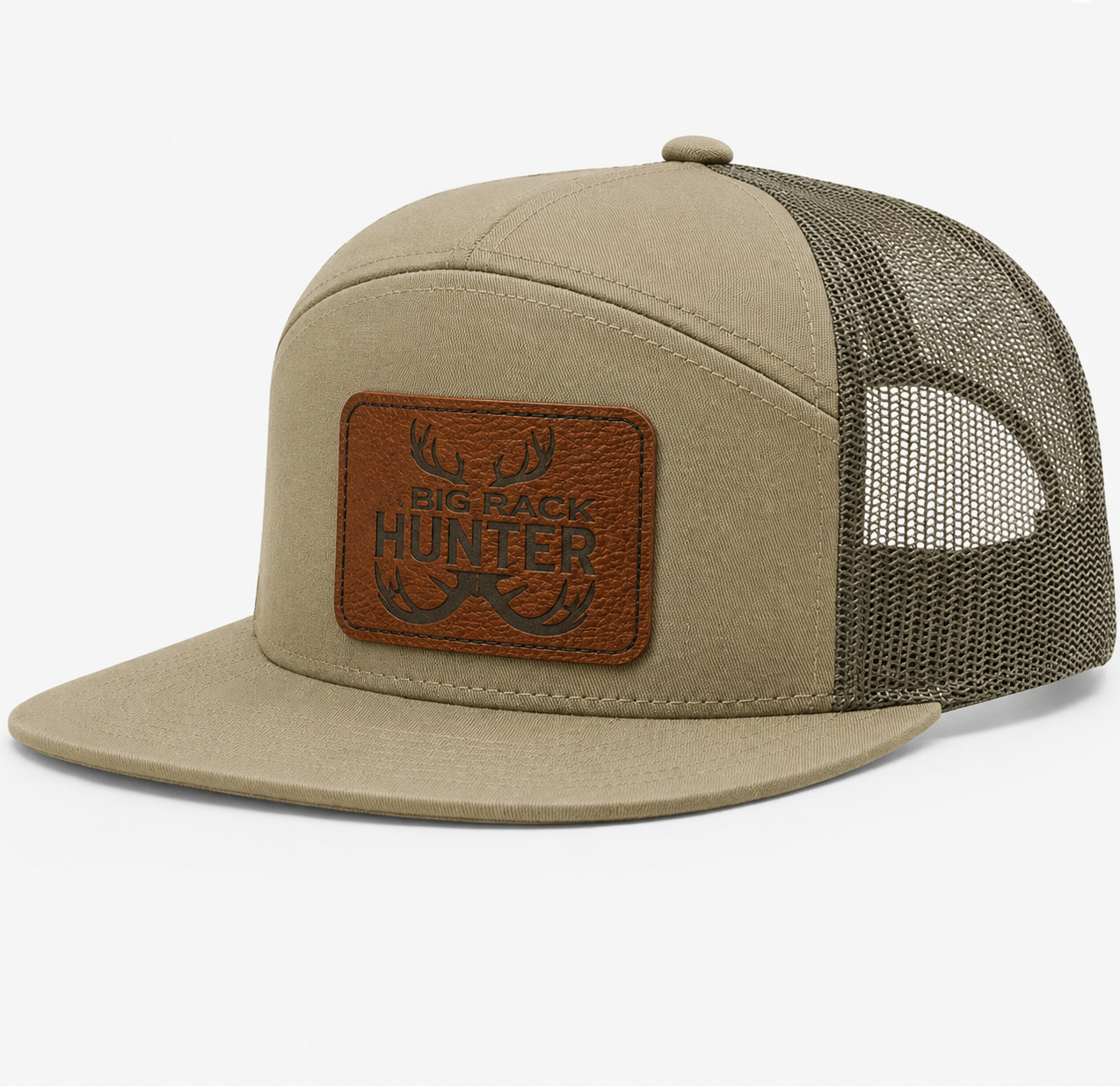 Big Rack Hunter Leather Patch Hat