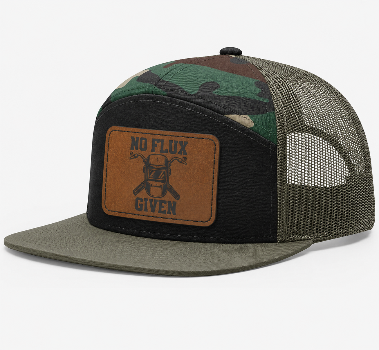 No Flux Given Leather Patch Hat