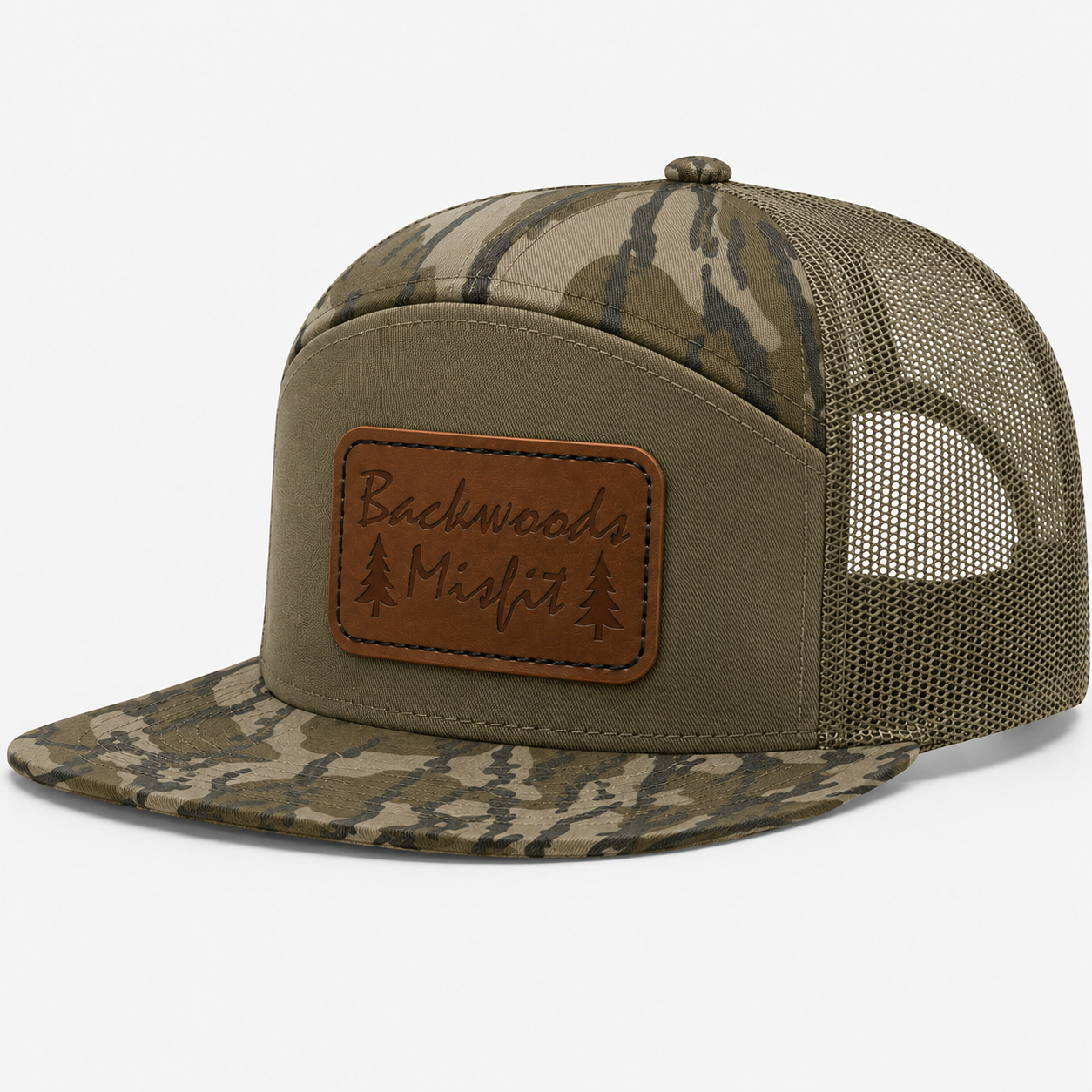 Backwoods Misfit Leather Patch Hat
