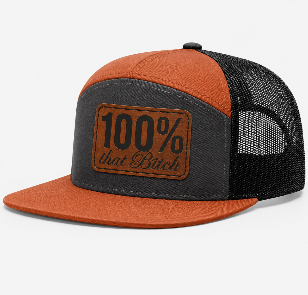 100% Percent That Bitch Leather Patch Hat
