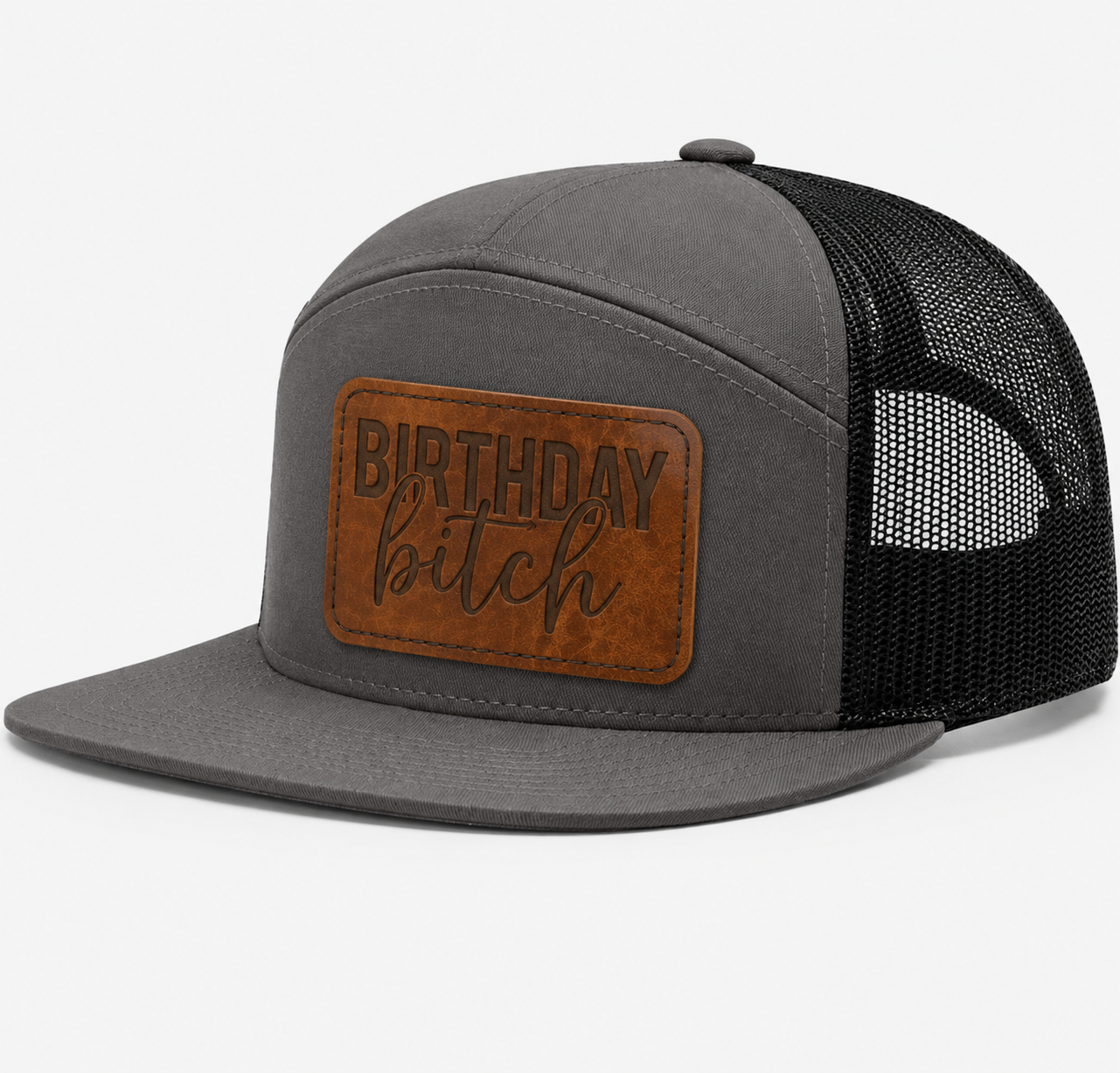 Birthday Bitch Leather Patch Hat