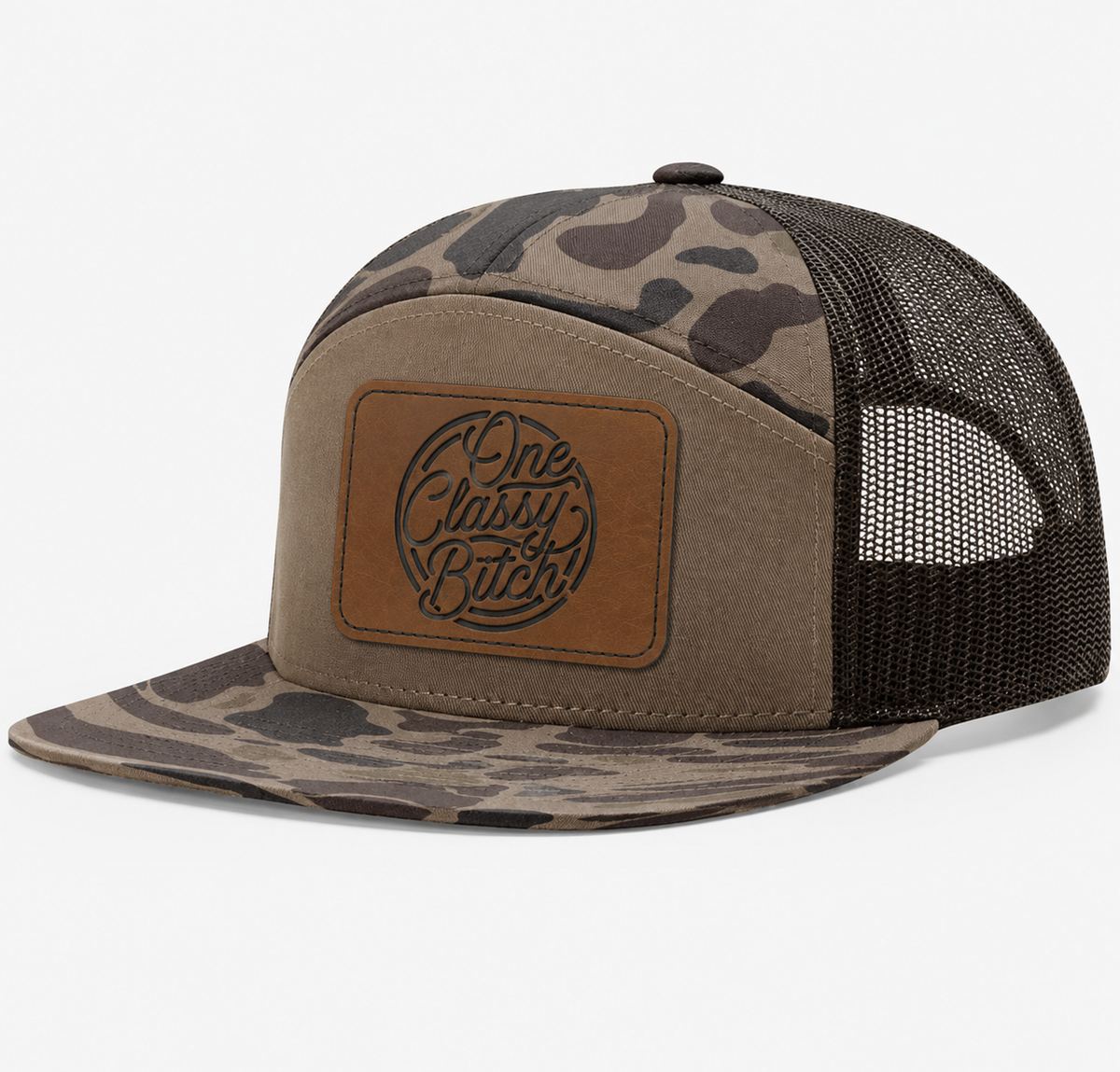 One Classy Bitch Leather Patch Hat