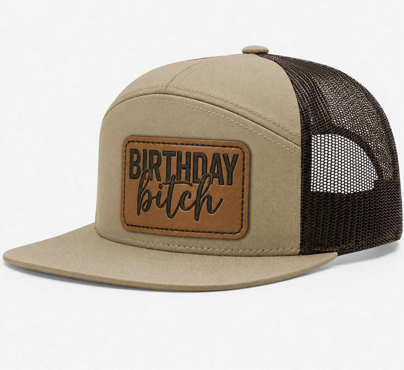 Birthday Bitch Leather Patch Hat