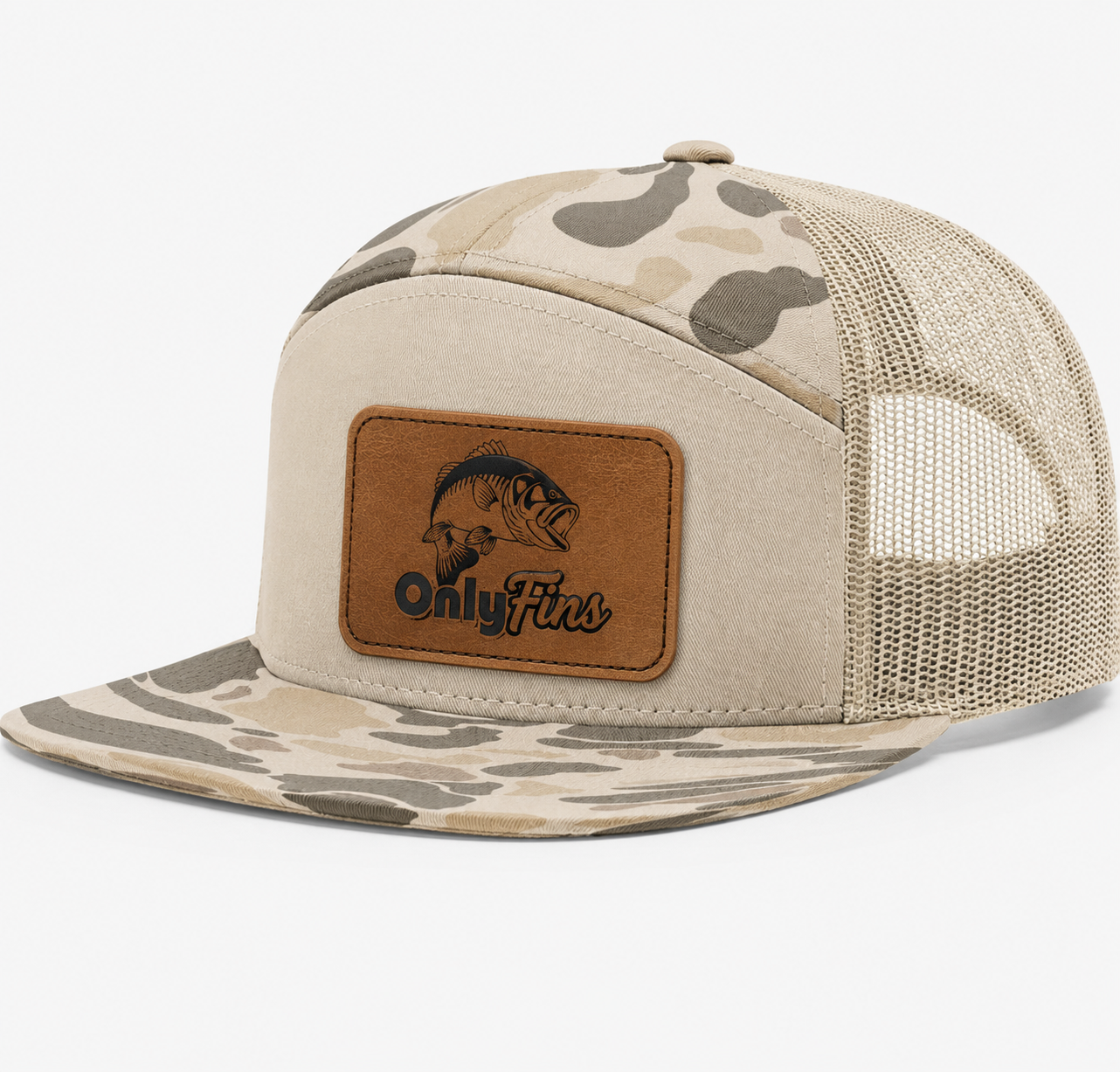 Only Fins Leather Patch Hat