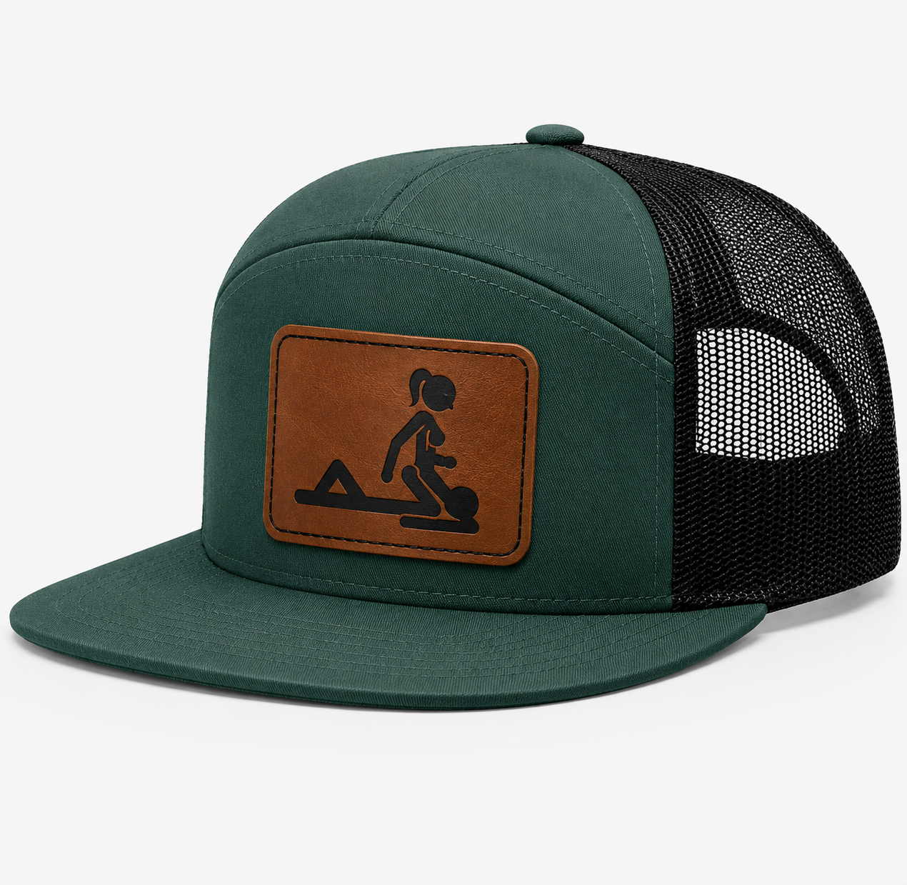Ride My Face Leather Patch Hat